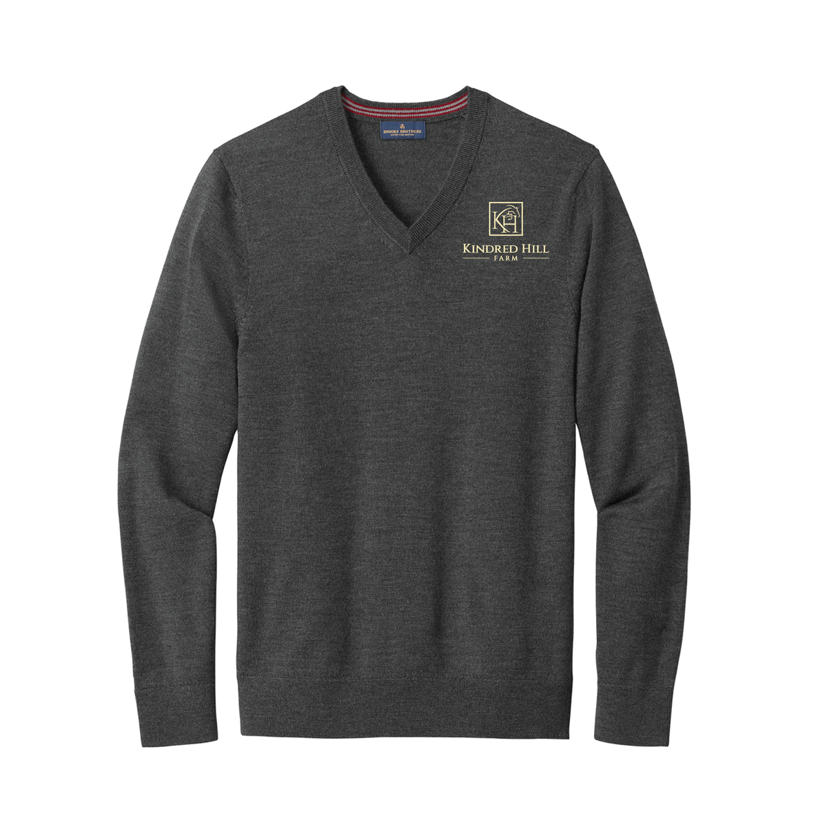 Kindred Hill Farm Men's Brooks Brothers Washable Merino Wool V-Neck Sweater
