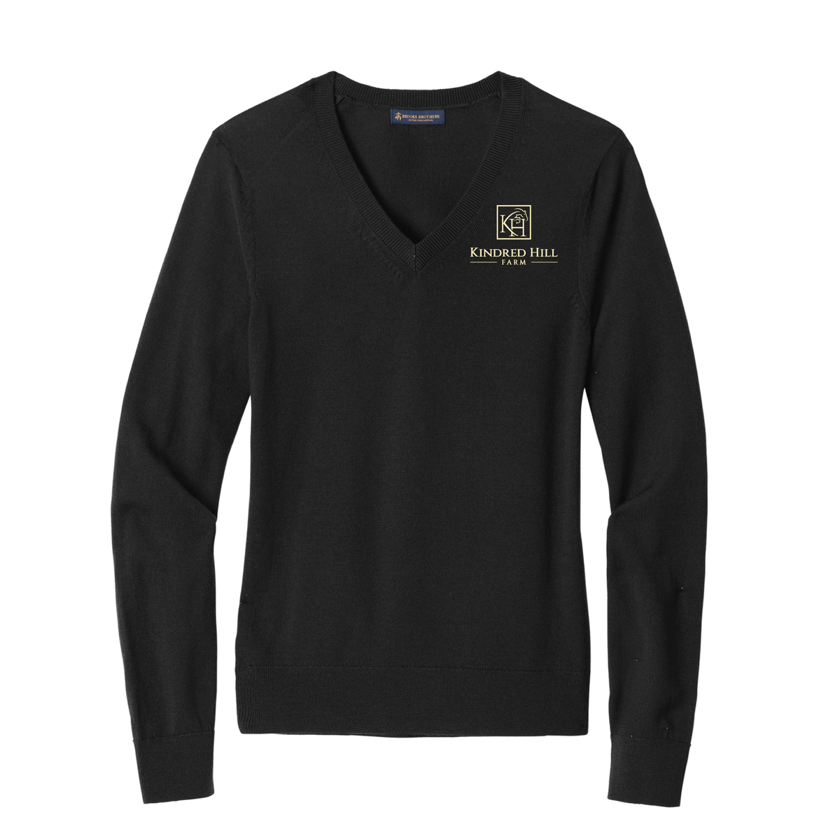 Kindred Hill Farm Women's Brooks Brothers Washable Merino Wool V-Neck Sweater