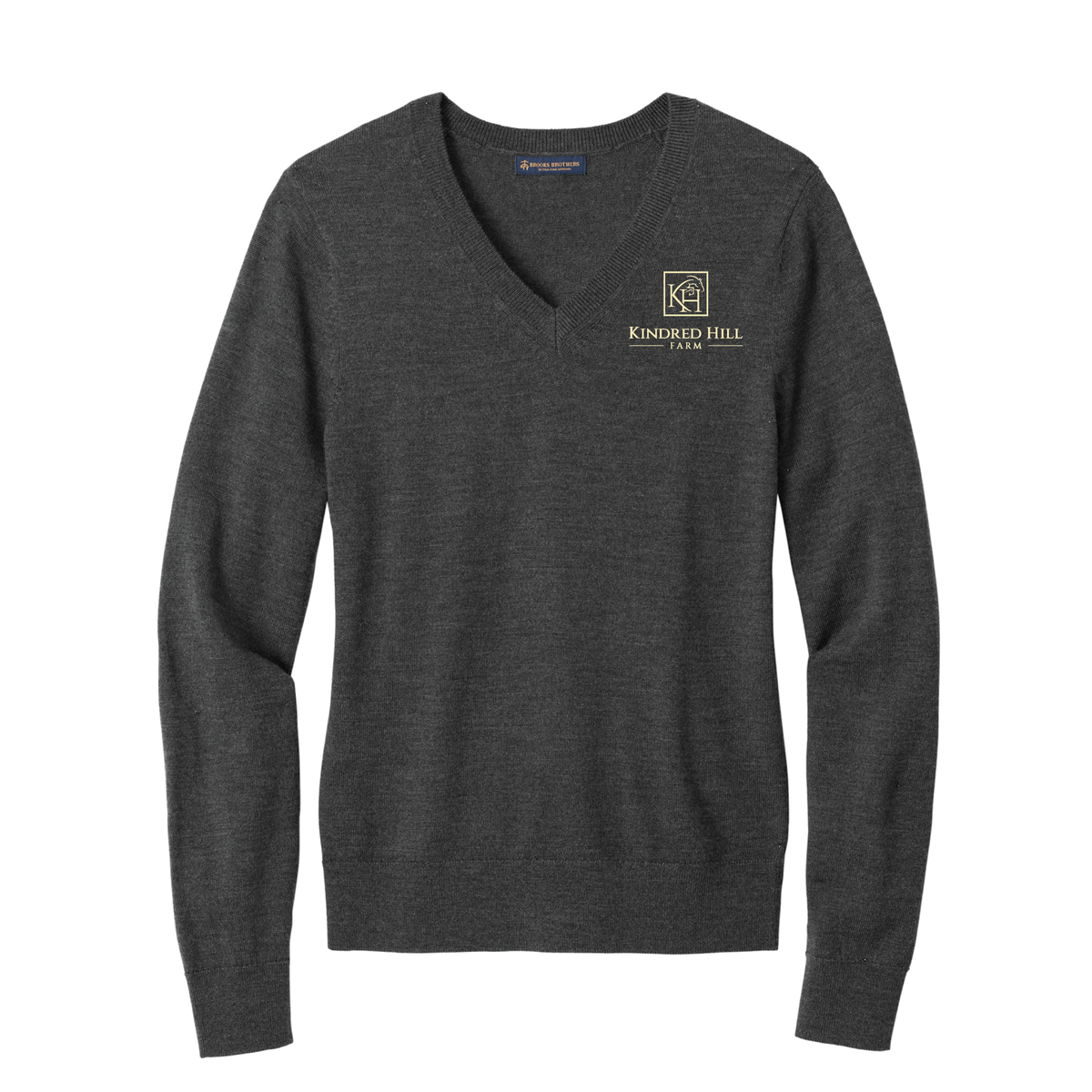 Kindred Hill Farm Women's Brooks Brothers Washable Merino Wool V-Neck Sweater