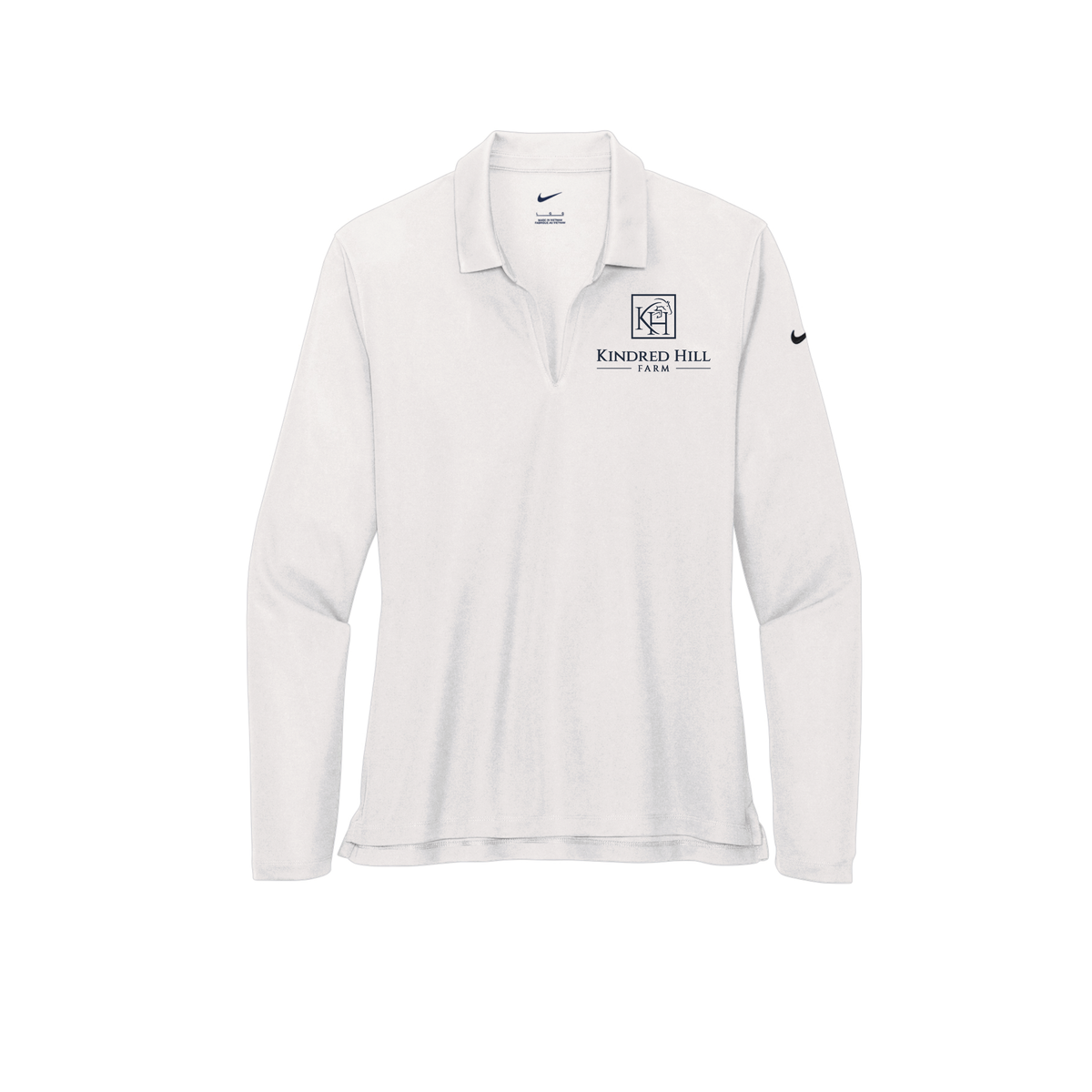 Kindred Hill Farm Women's Nike Dri-FIT Micro Pique Long Sleeve Polo