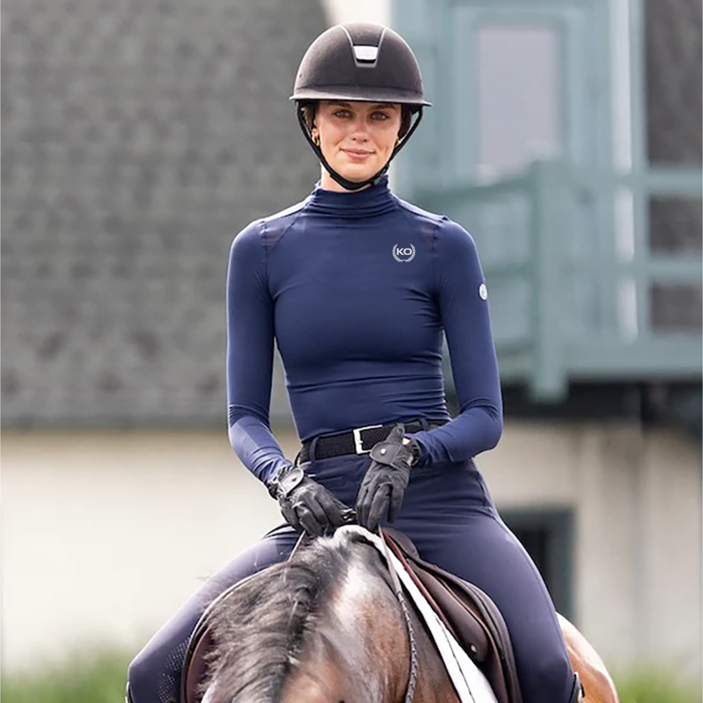 KO Eventing Women's TKEQ 'Chloe' High Collar Technical Top