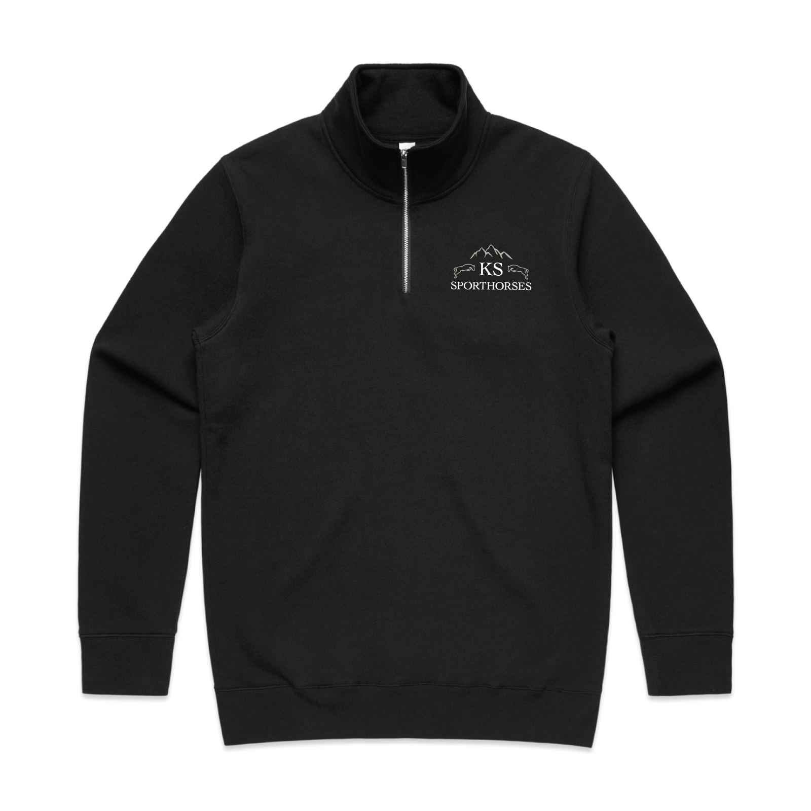 KS Sporthorses Men's AS Colour Stencil Half Zip Crew