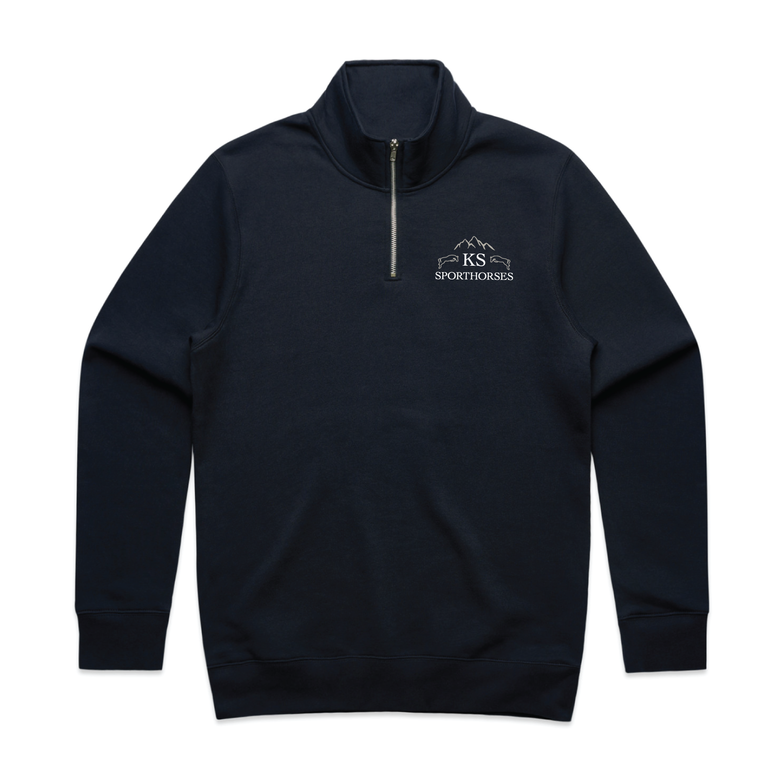 KS Sporthorses Men's AS Colour Stencil Half Zip Crew