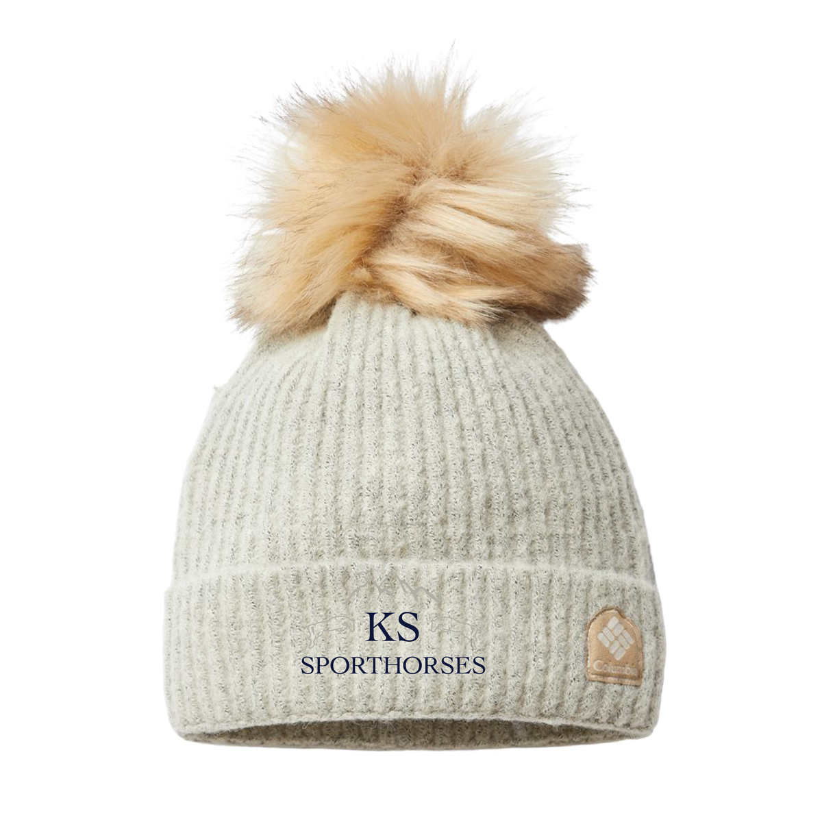 KS Sporthorses Columbia Winter Blur II Pom Beanie