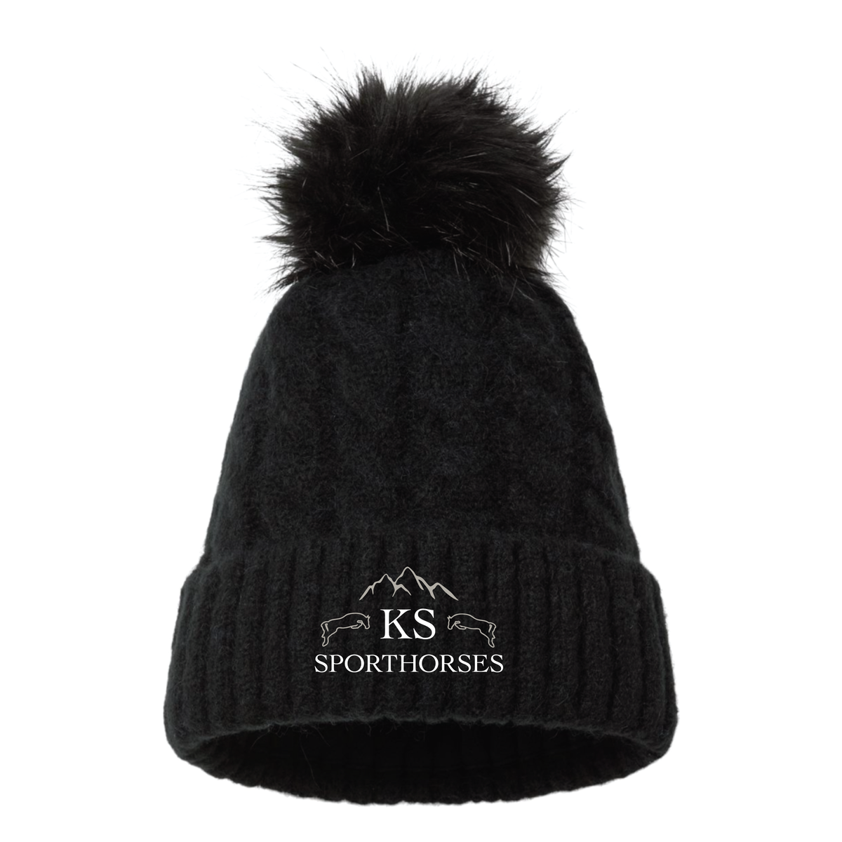 KS Sporthorses Columbia Winter Blur II Pom Beanie