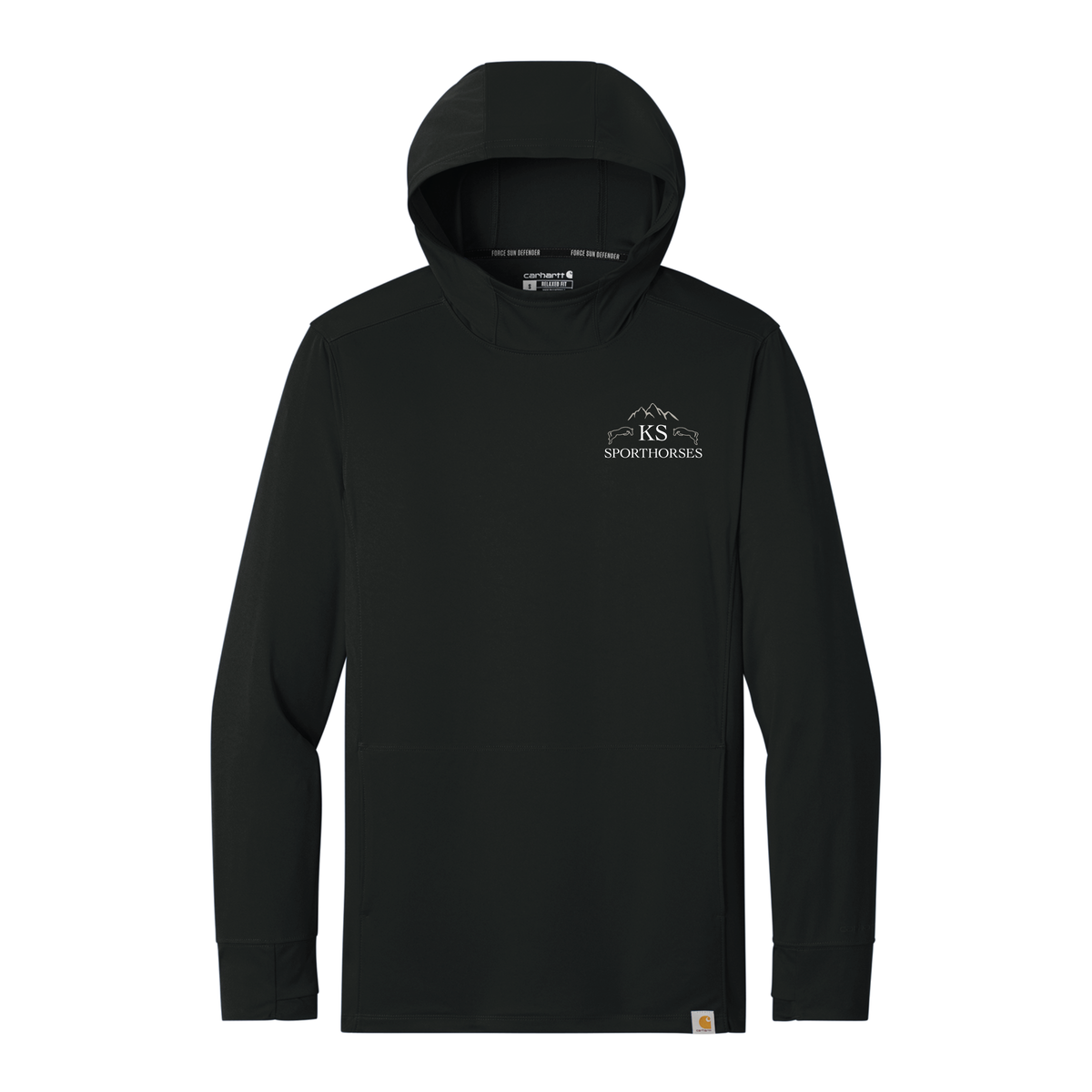 KS Sporthorses Men's Carhartt Force Sun Defender Long Sleeve Hooded T-Shirt