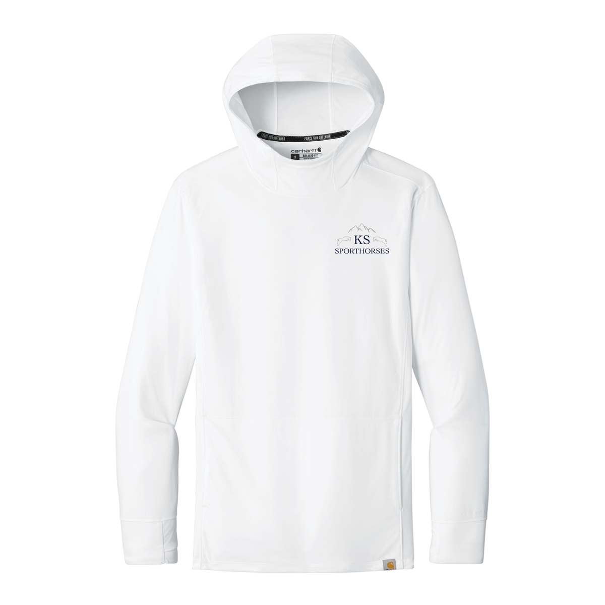 KS Sporthorses Men's Carhartt Force Sun Defender Long Sleeve Hooded T-Shirt