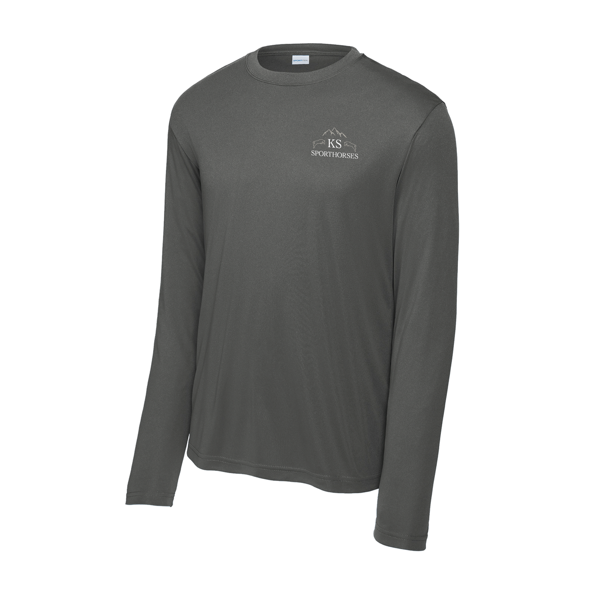 KS Sporthorses Men's Sport-Tek Long Sleeve PosiCharge Competitor Tee