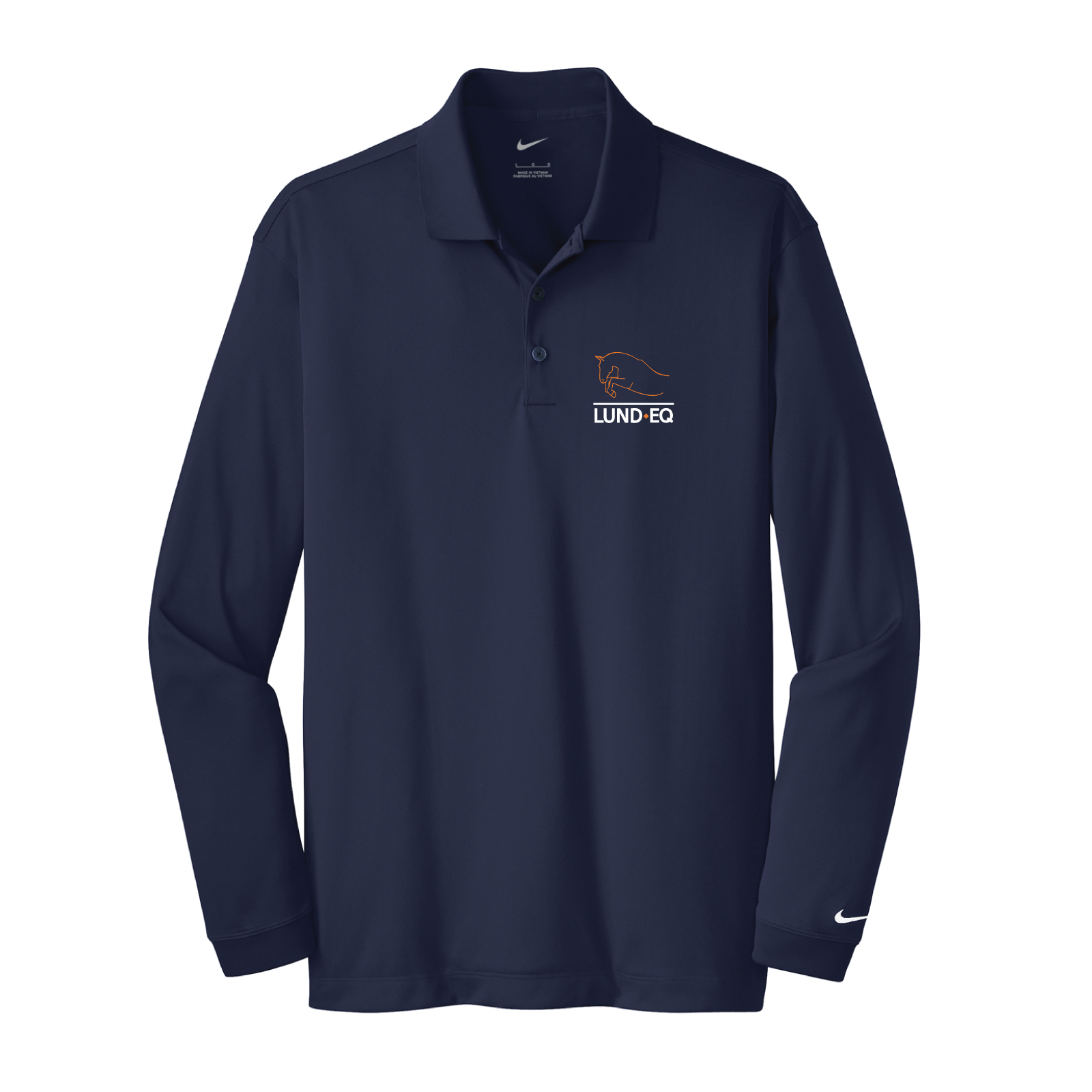 Lund Equestrian Men's Nike Long Sleeve Stretch Dri-FIT Polo