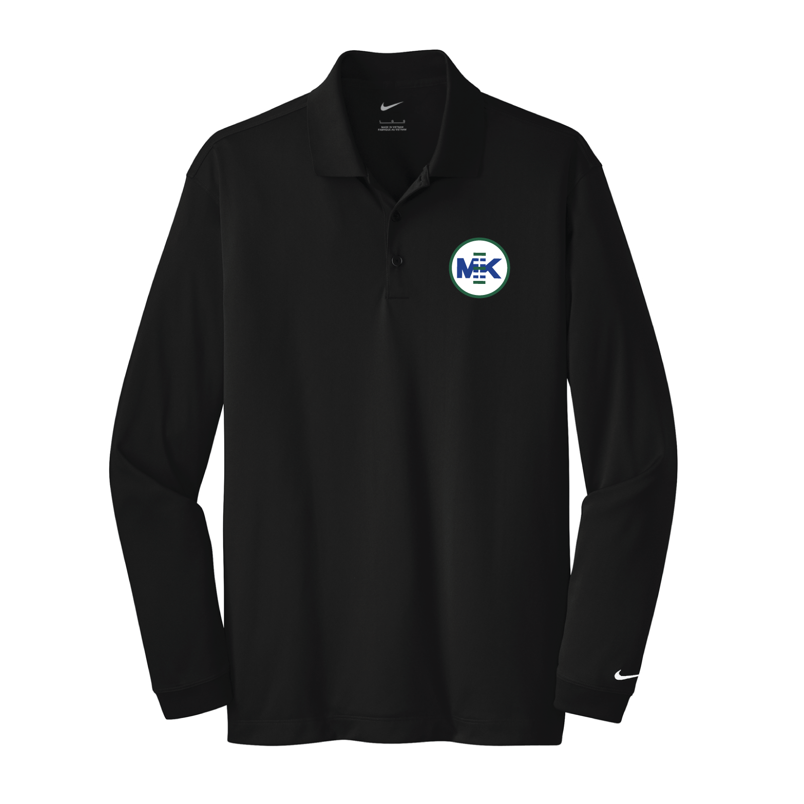 MK Equestrian Men's Nike Long Sleeve Stretch Dri-FIT Polo