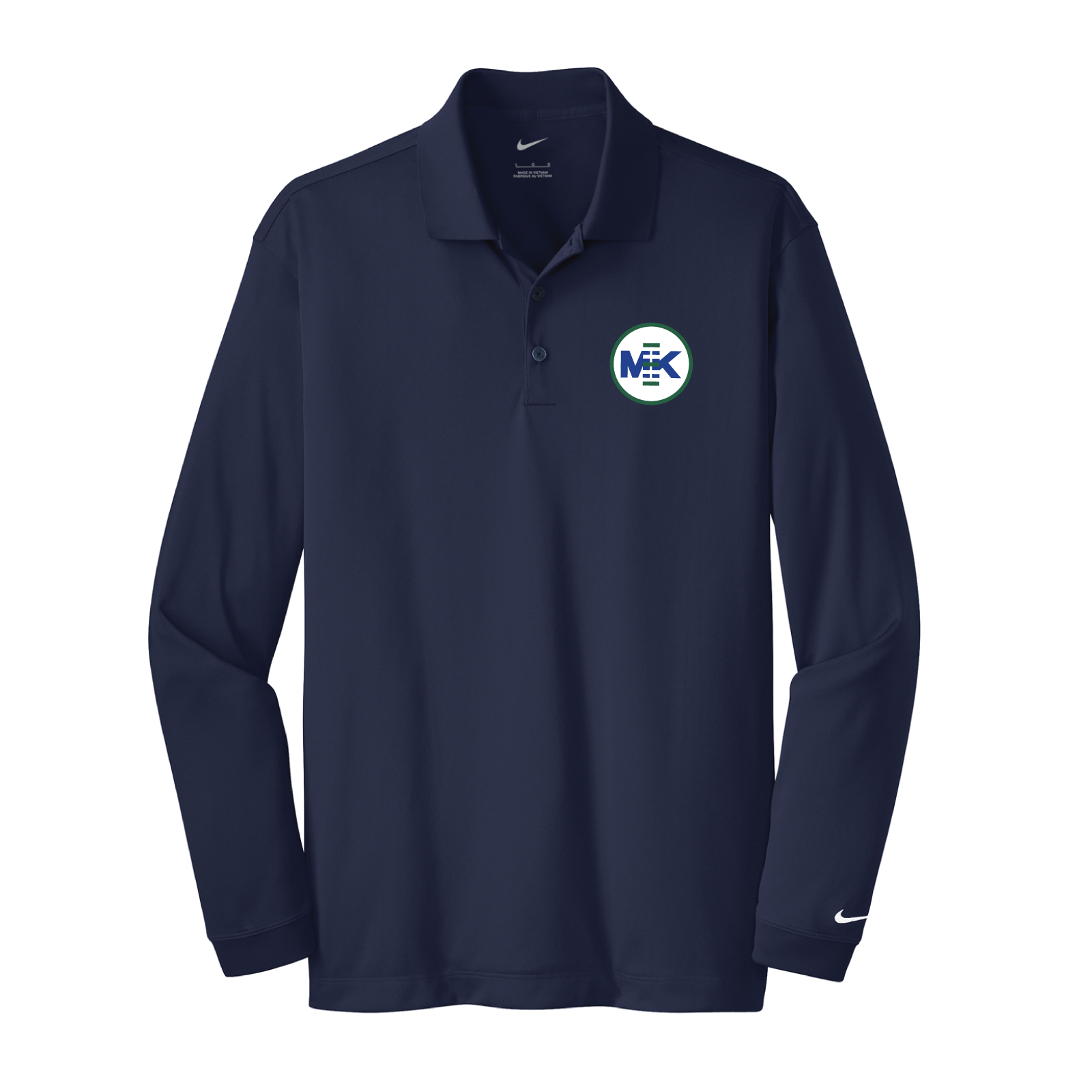 MK Equestrian Men's Nike Long Sleeve Stretch Dri-FIT Polo