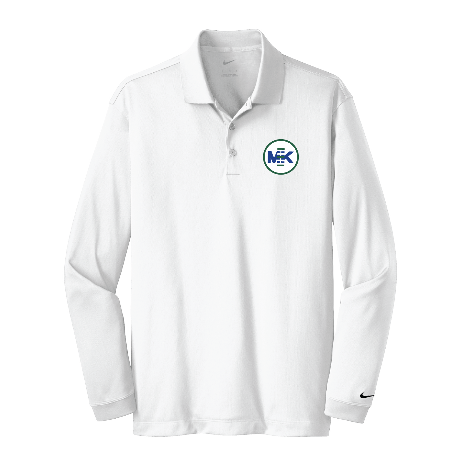 MK Equestrian Men's Nike Long Sleeve Stretch Dri-FIT Polo