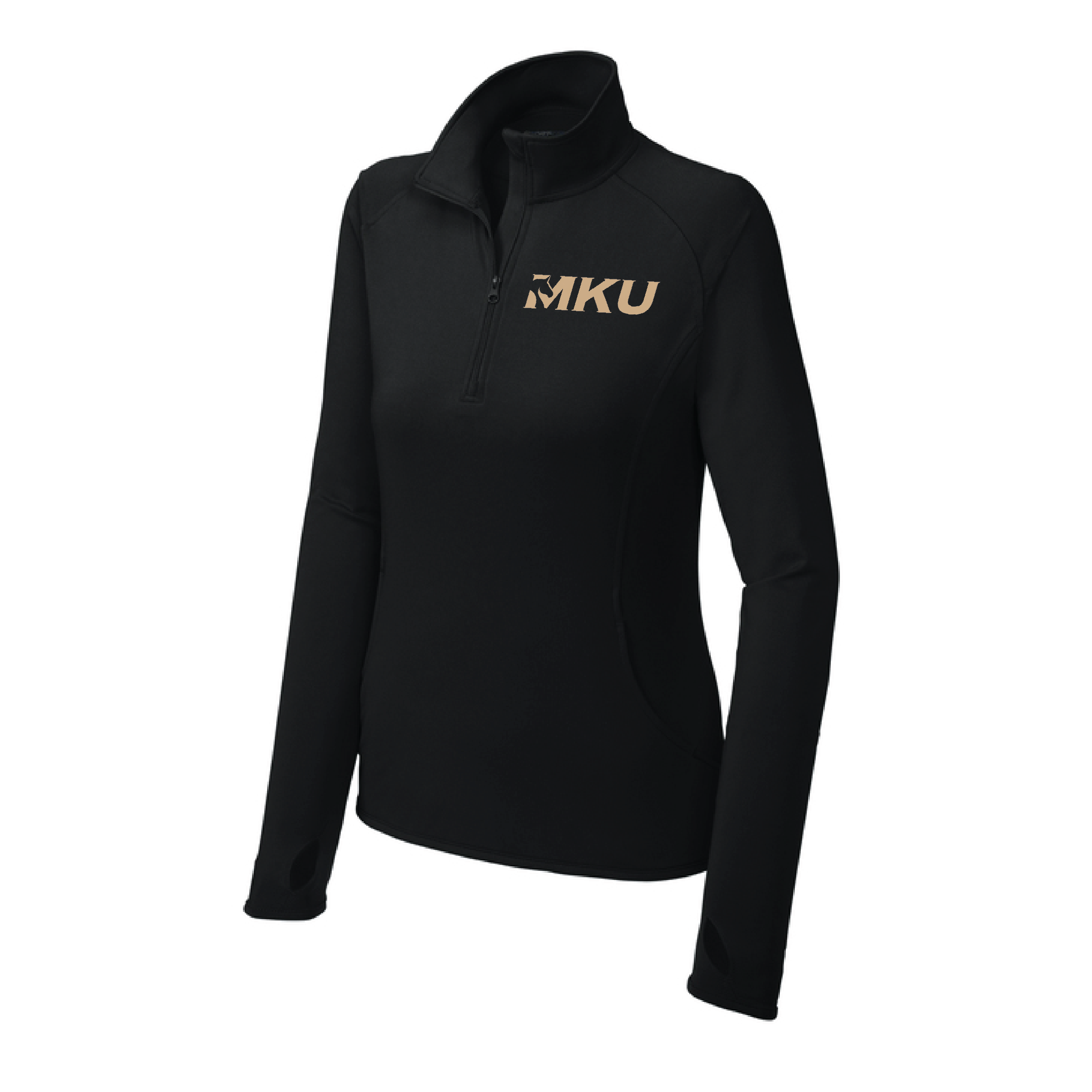 MKU Equestrian Women's Sport-Tek Sport-Wick Stretch 1/4 Zip Pullover