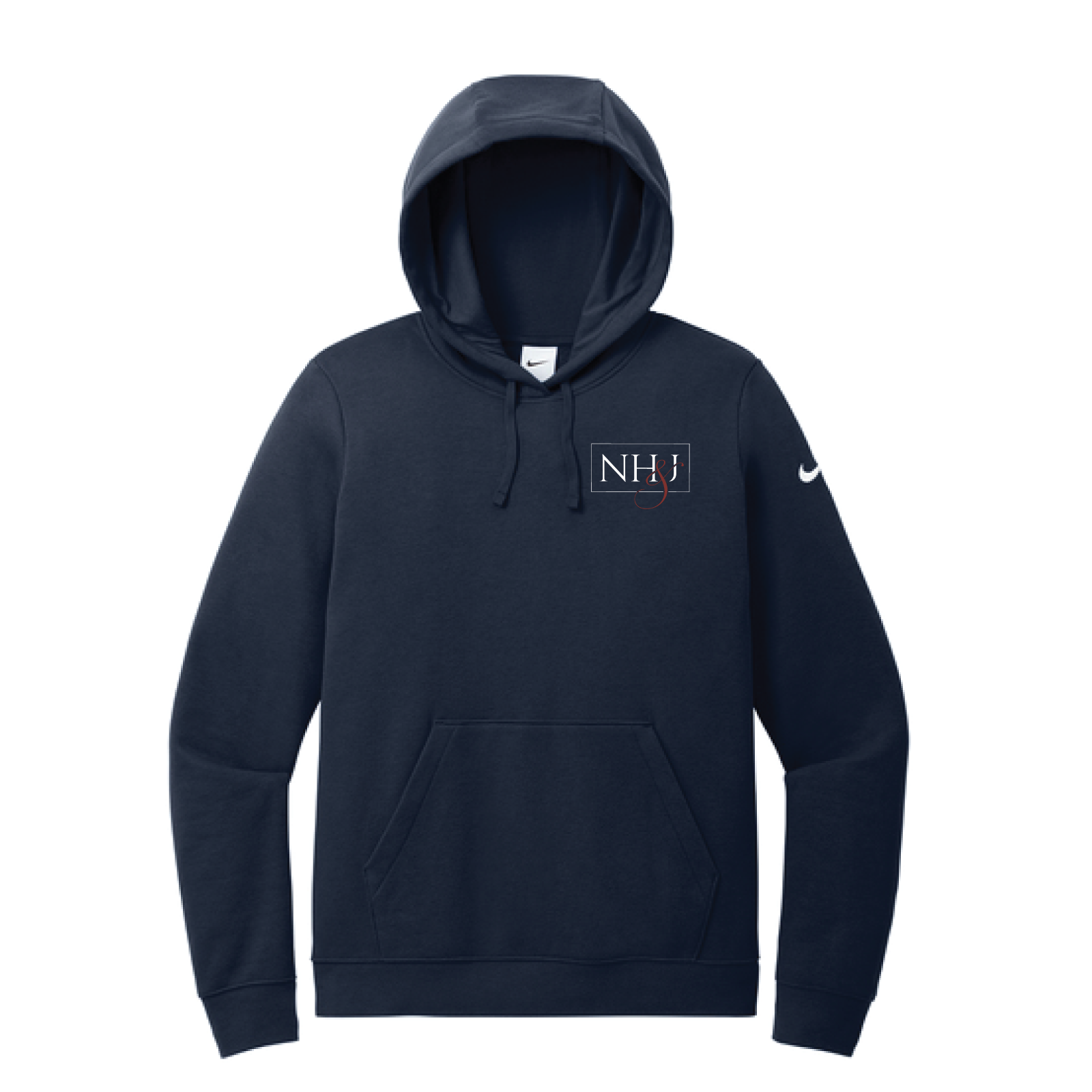 Noble Jumpers Women's Nike Club Fleece Sleeve Swoosh Pullover Hooded Sweatshirt