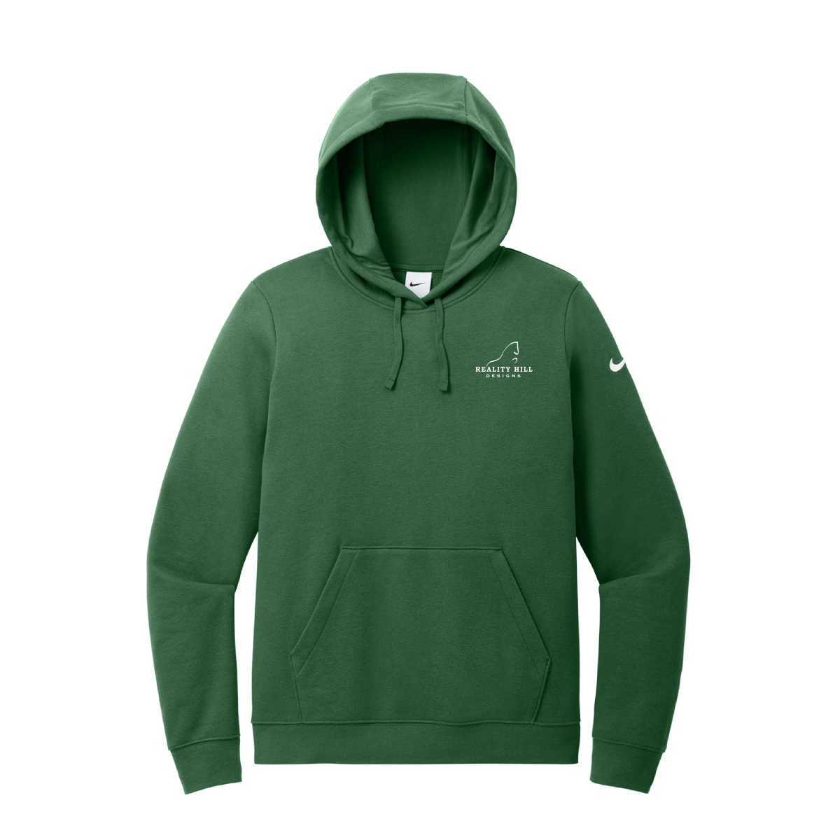 Women's Nike Club Fleece Sleeve Swoosh Pullover Hooded Sweatshirt