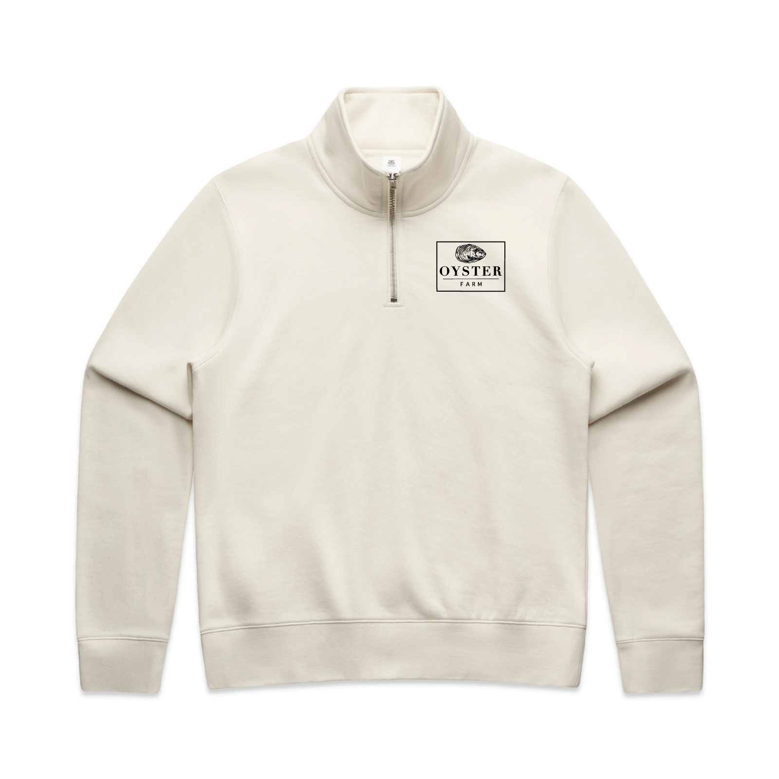 Oyster Farm Women's AS Colour Stencil Half Zip Crew