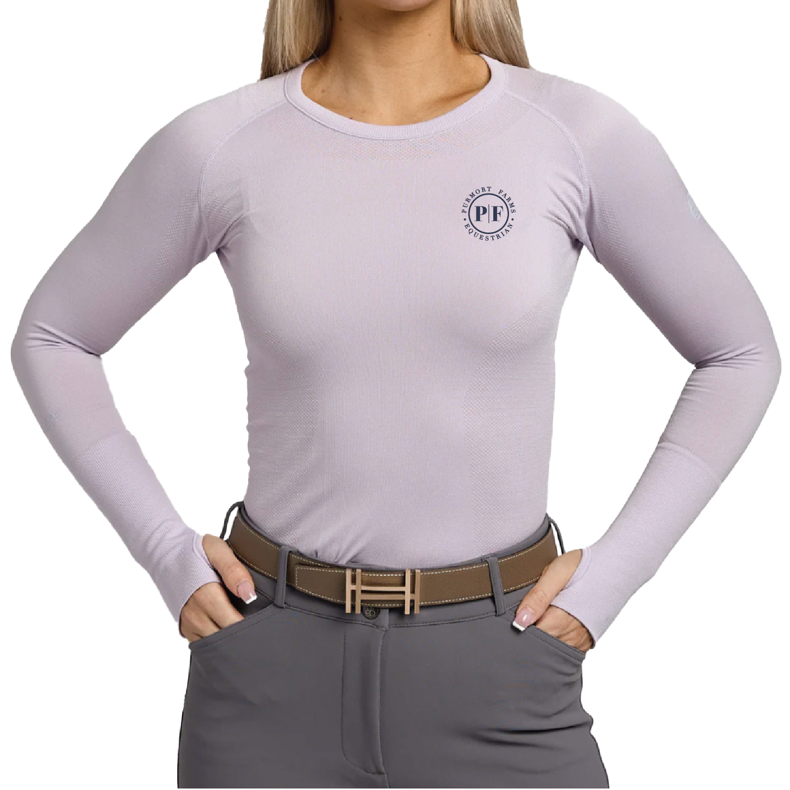 Purmort Farms Women's TKEQ 'Kennedy' Seamless Long Sleeve