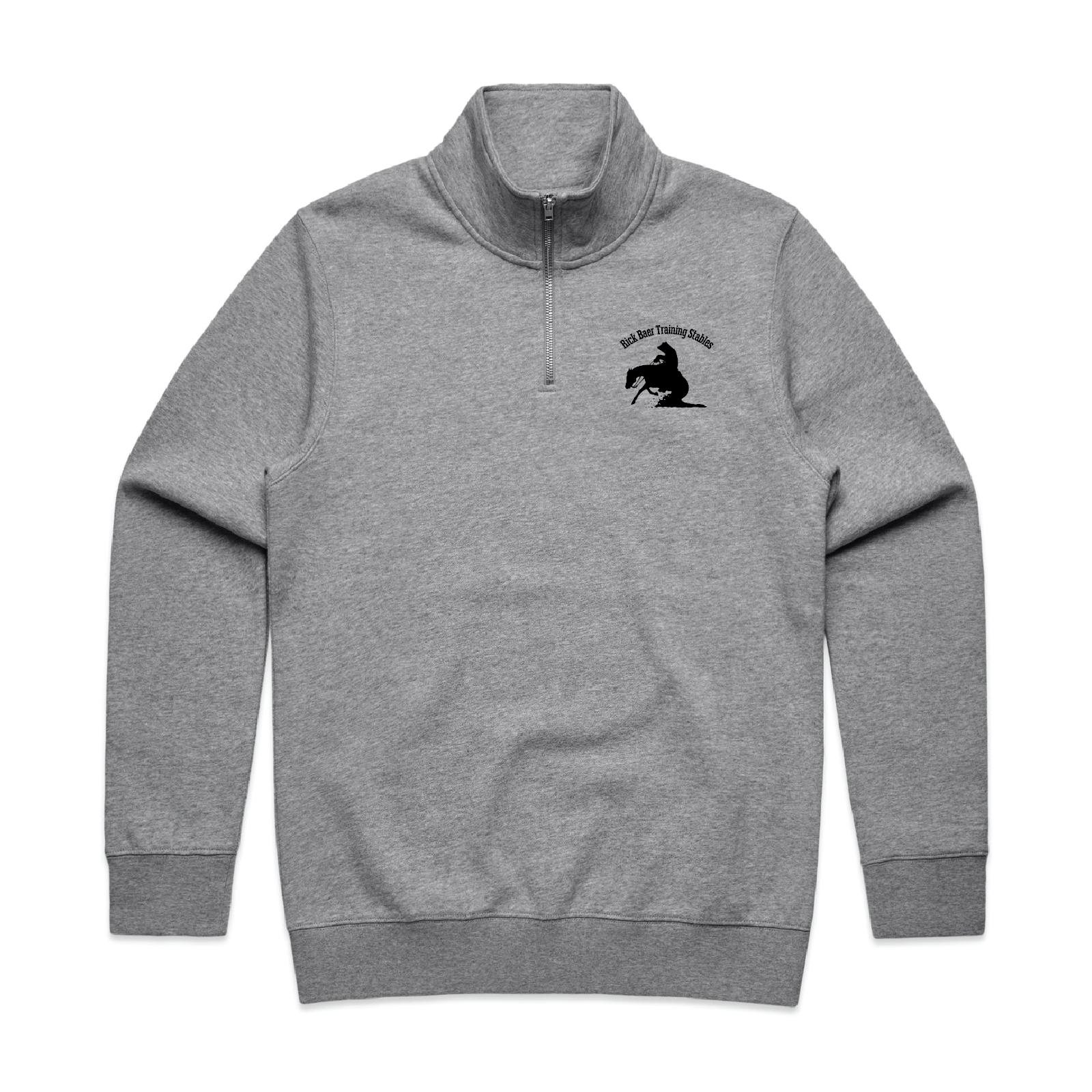 Rick Baer Men's AS Colour Stencil Half Zip Crew