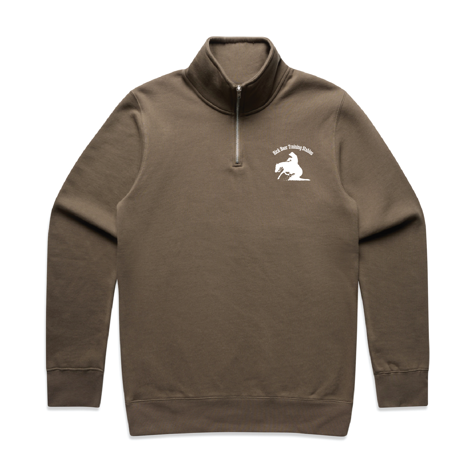 Rick Baer Men's AS Colour Stencil Half Zip Crew