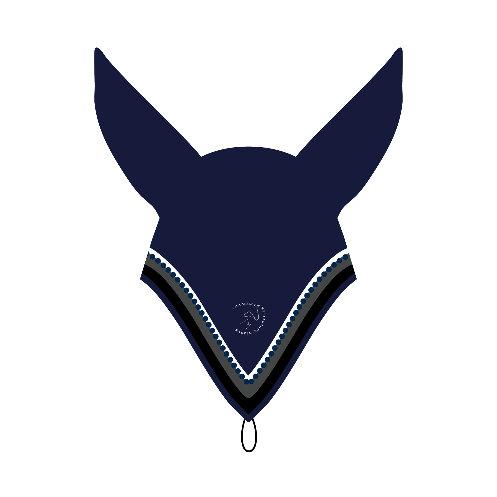 Rardin Equestrian Custom Rhinestone Talisman Tie-Down Jumping Bonnet