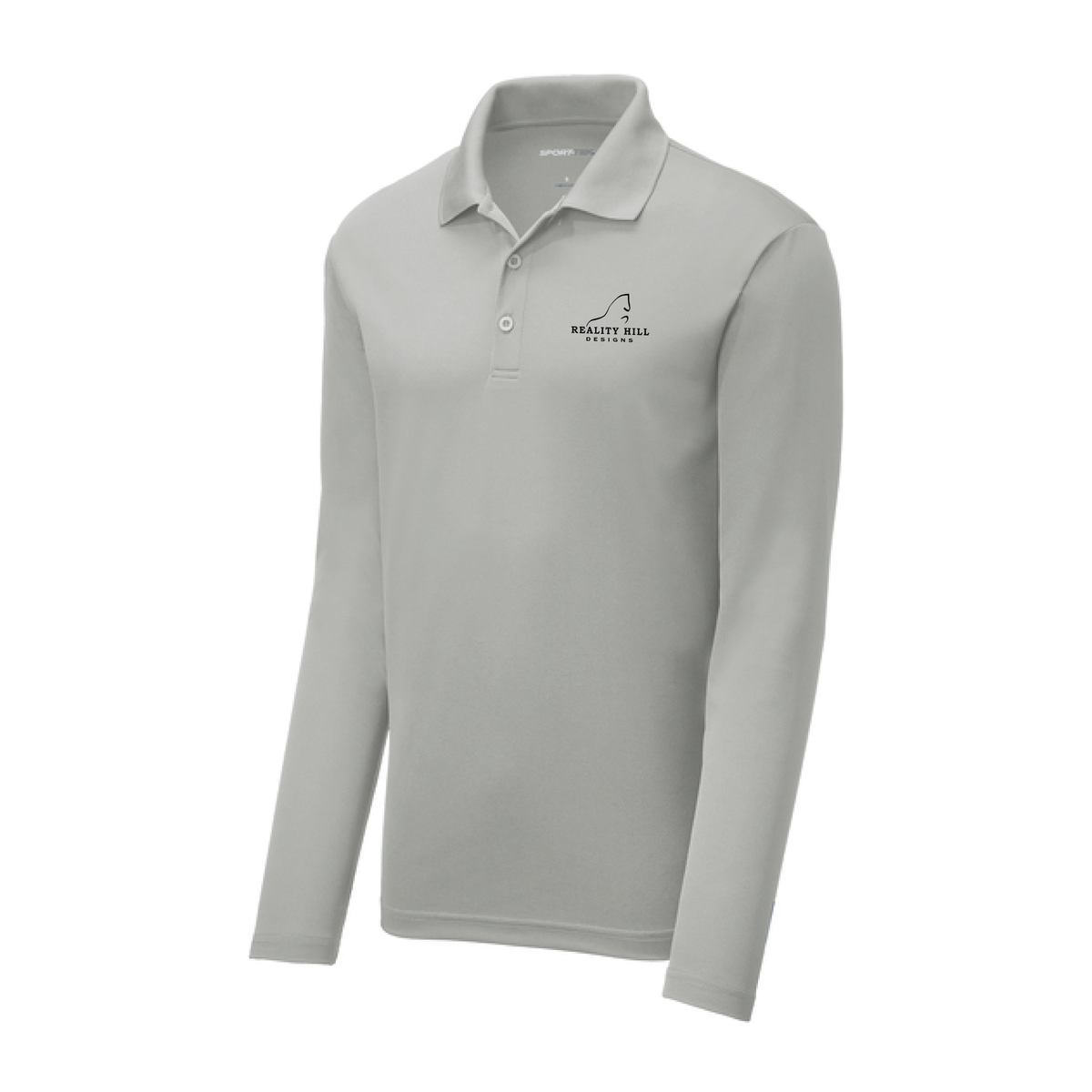 Men's Sport-Tek PosiCharge RacerMesh Long Sleeve Polo