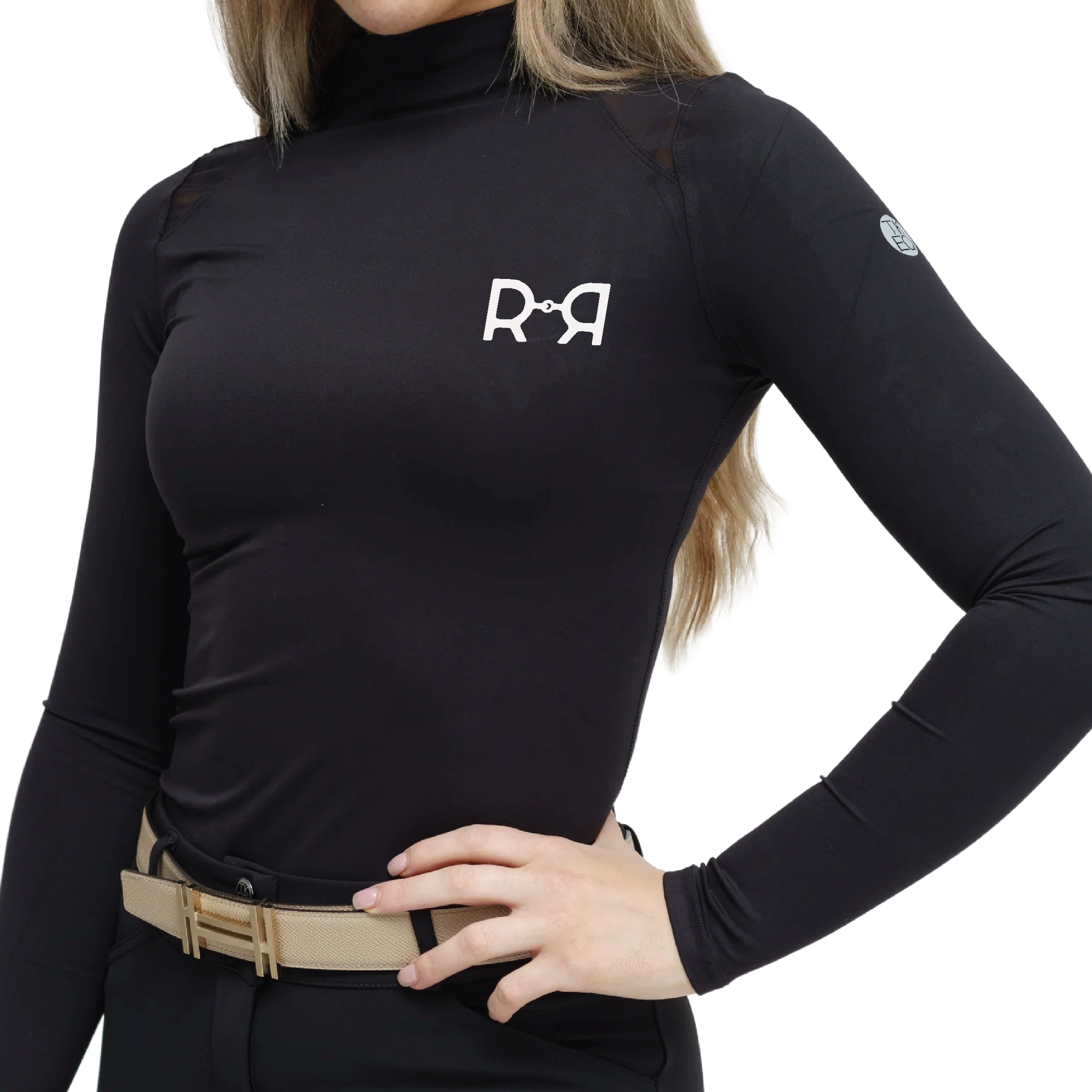 Rocco & Rose Women's TKEQ 'Chloe' High Collar Technical Top