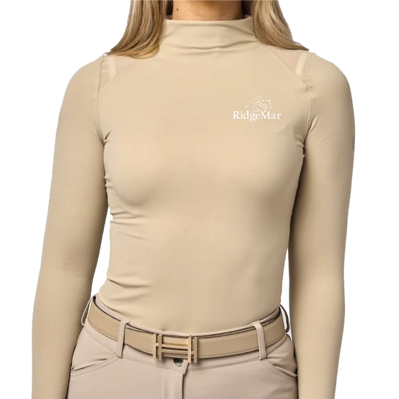 RidgeMar Women's TKEQ 'Chloe' High Collar Technical Top