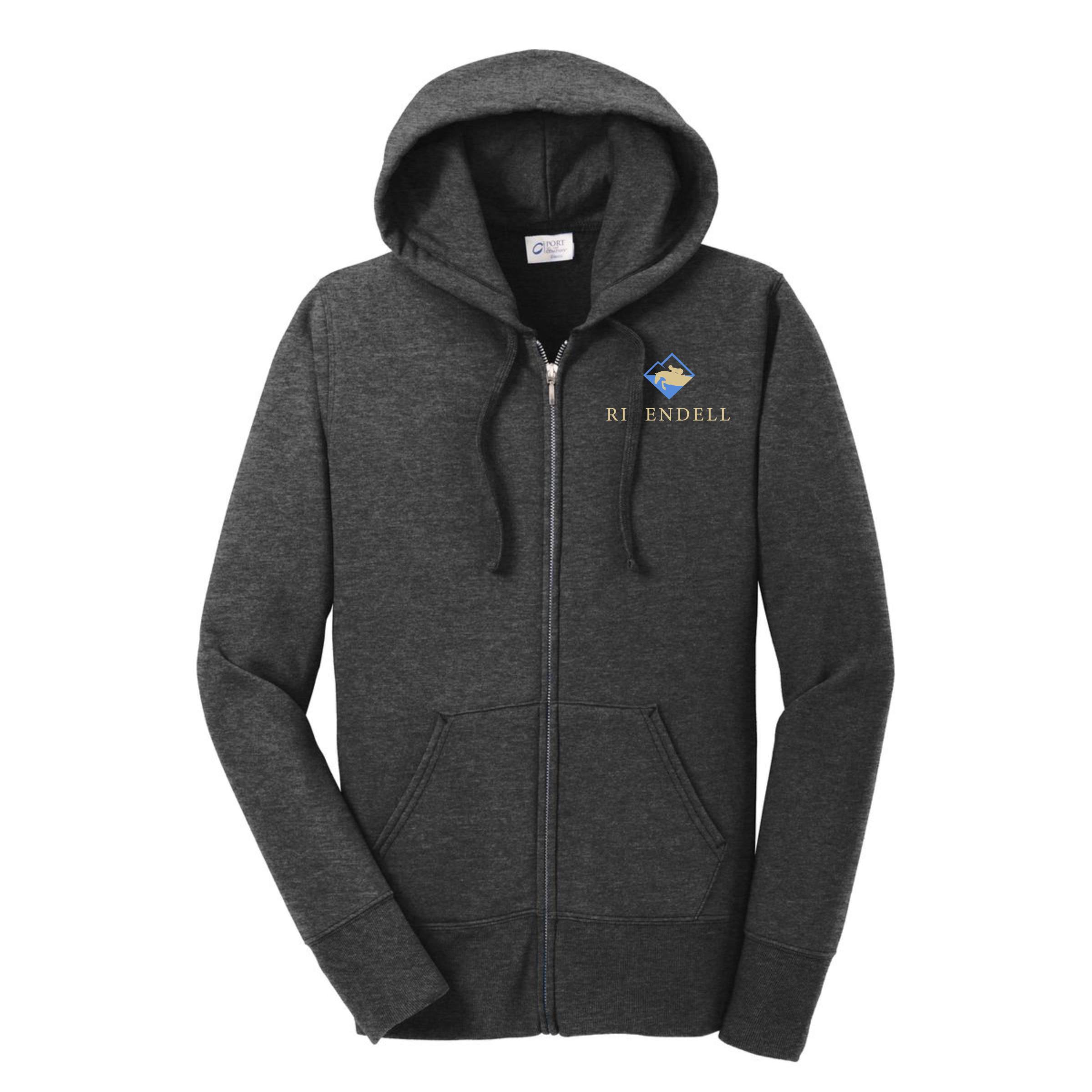 Rivendell Women's Port & Co. Core Fleece Full-Zip Hoodie