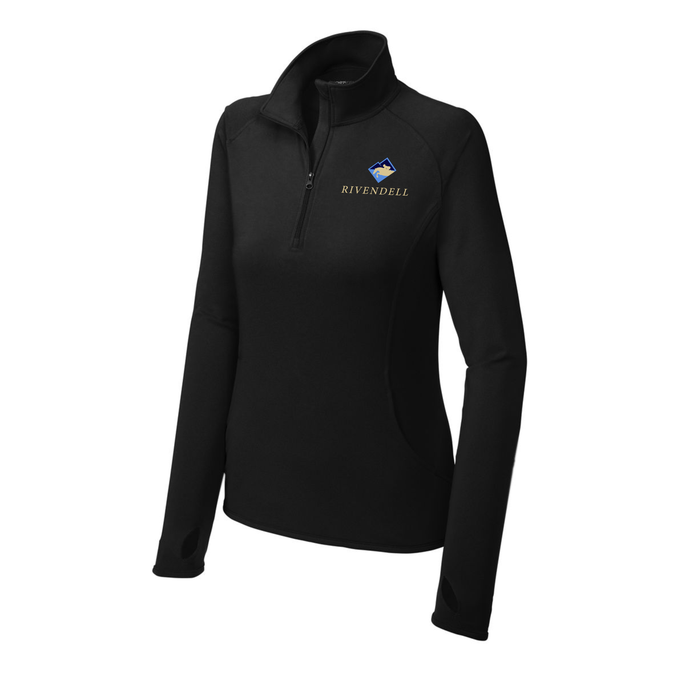 Rivendell Women's Sport-Tek Sport-Wick Stretch 1/4 Zip Pullover