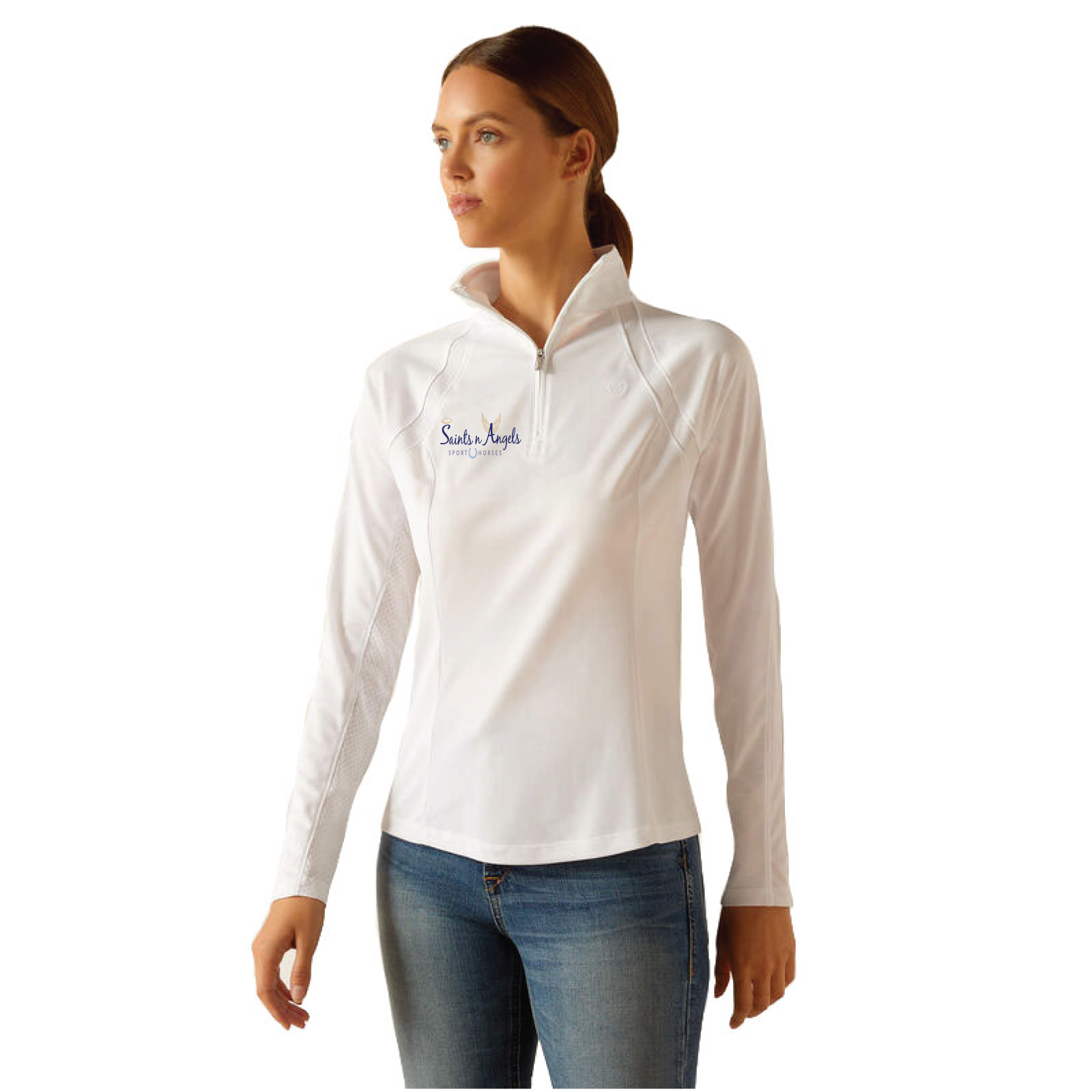 Saints n Angels Women's Ariat Sunstopper 1/4 Zip Baselayer