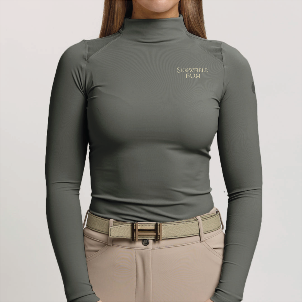 Snowfield Farm Women's TKEQ 'Chloe' High Collar Technical Top