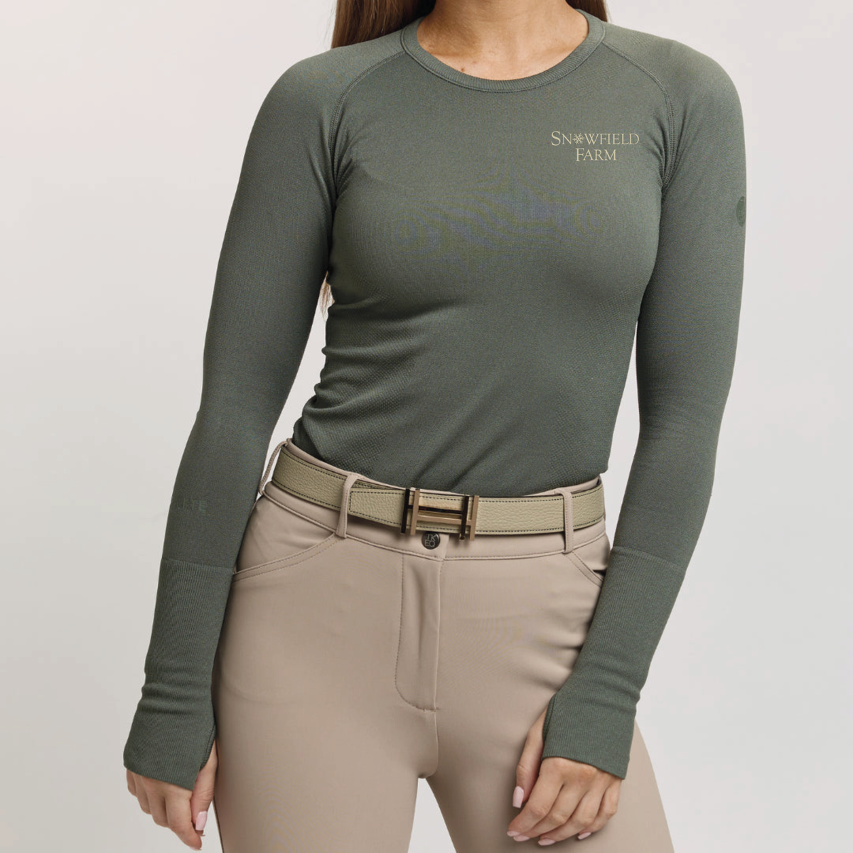 Snowfield Farm Women's TKEQ 'Kennedy' Seamless Long Sleeve
