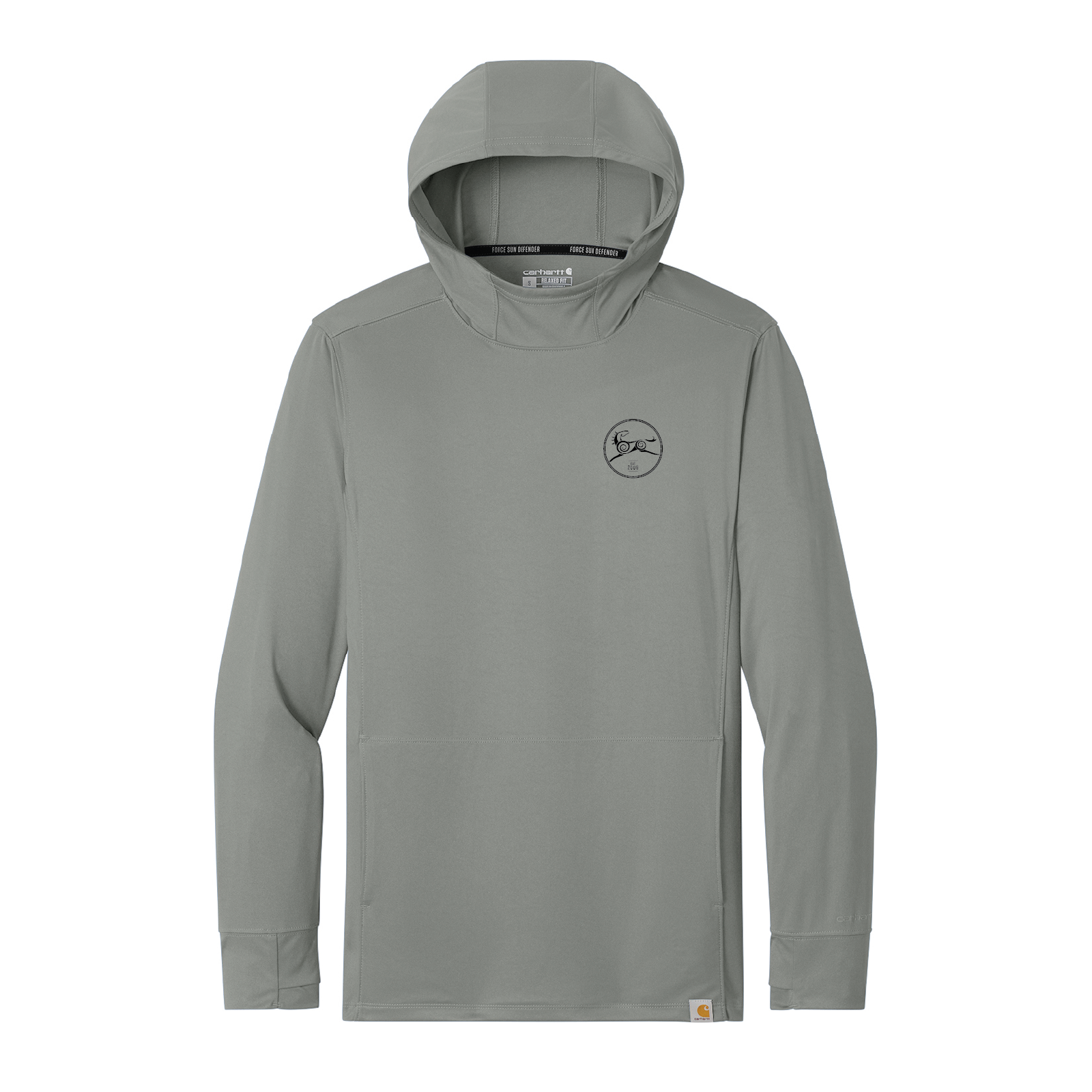 Men's Carhartt Force Sun Defender Long Sleeve Hooded T-Shirt