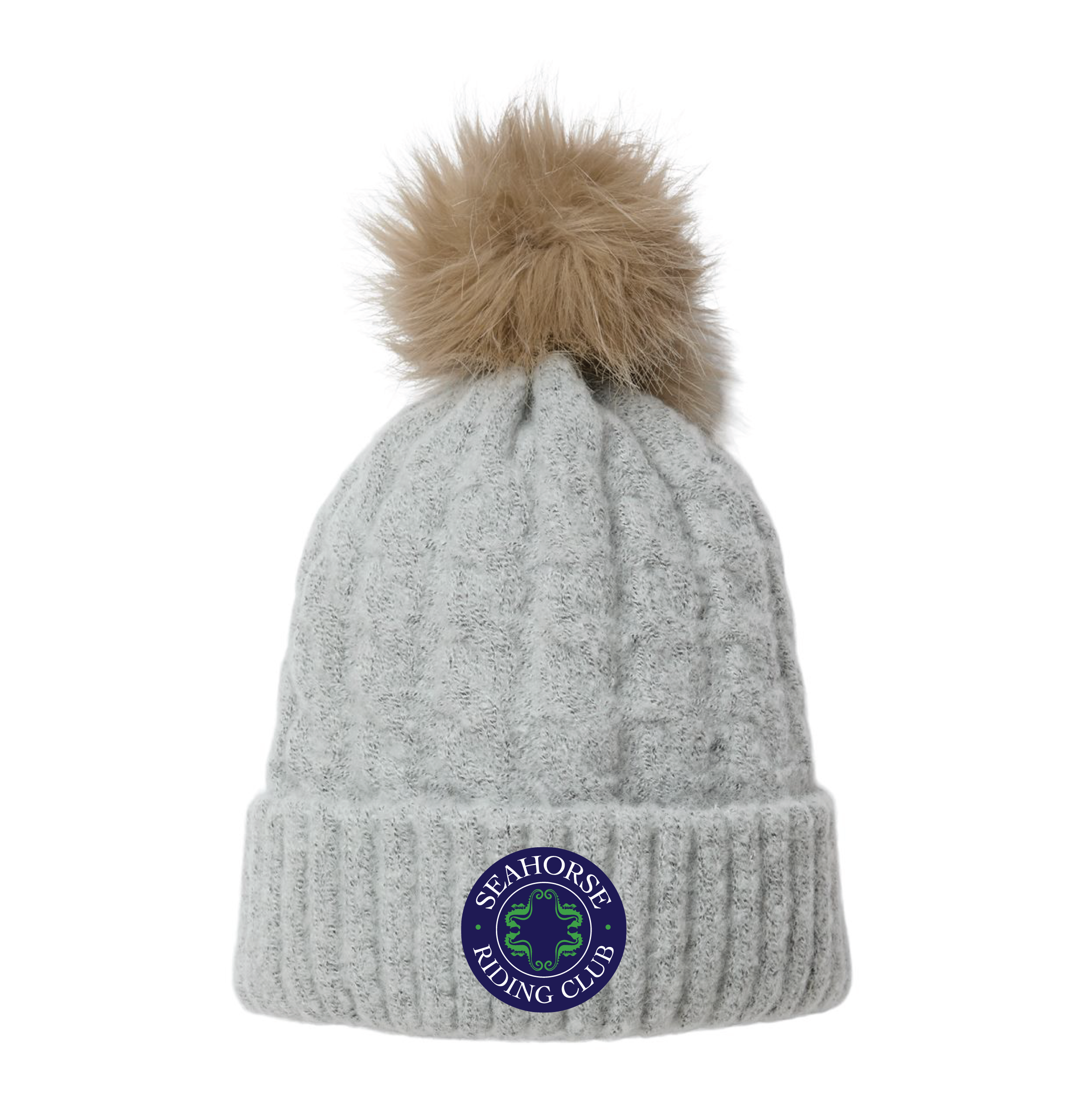Seahorse Riding Club Columbia Winter Blur 2 Pom Beanie