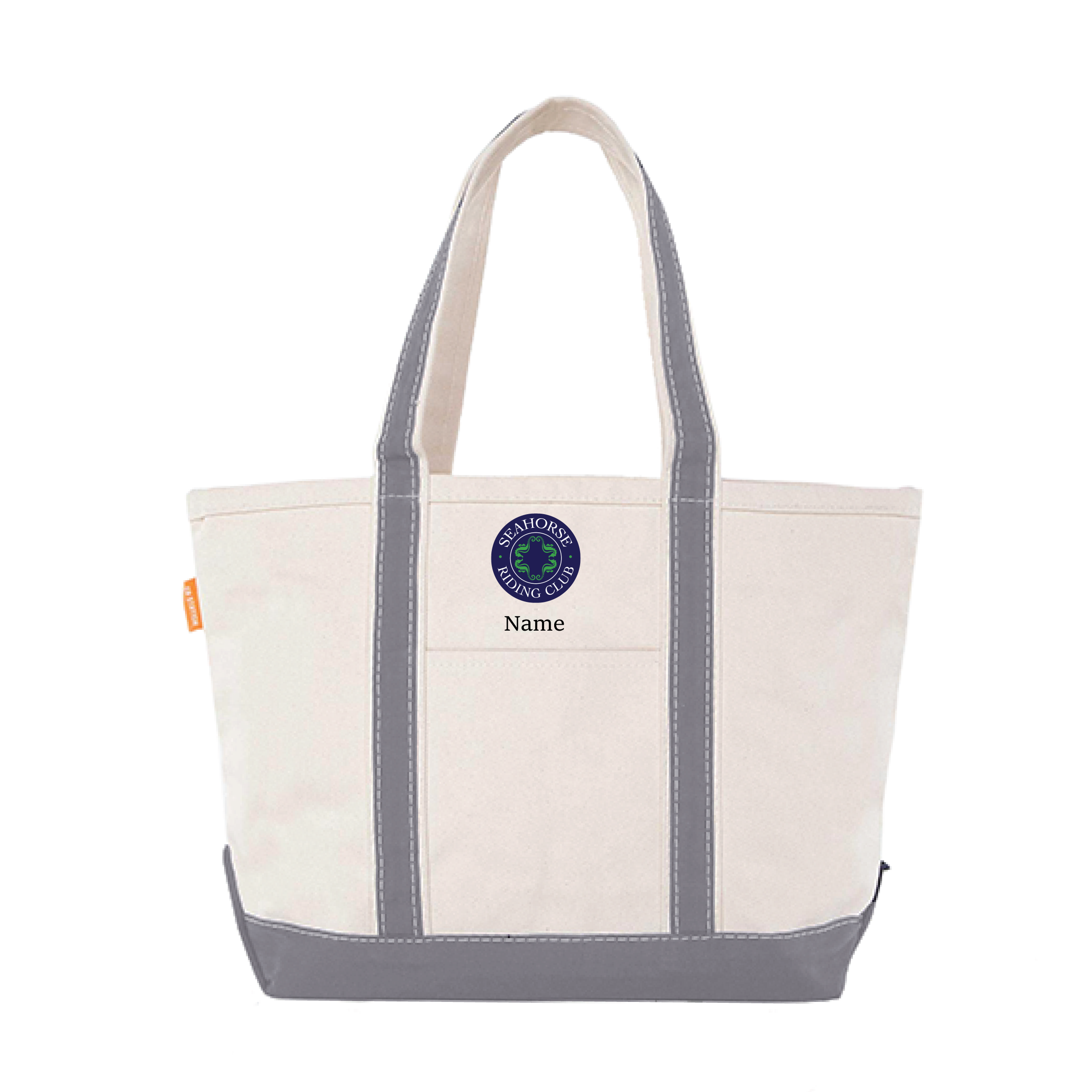 Seahorse Riding Club CB Station Medium Canvas Tote