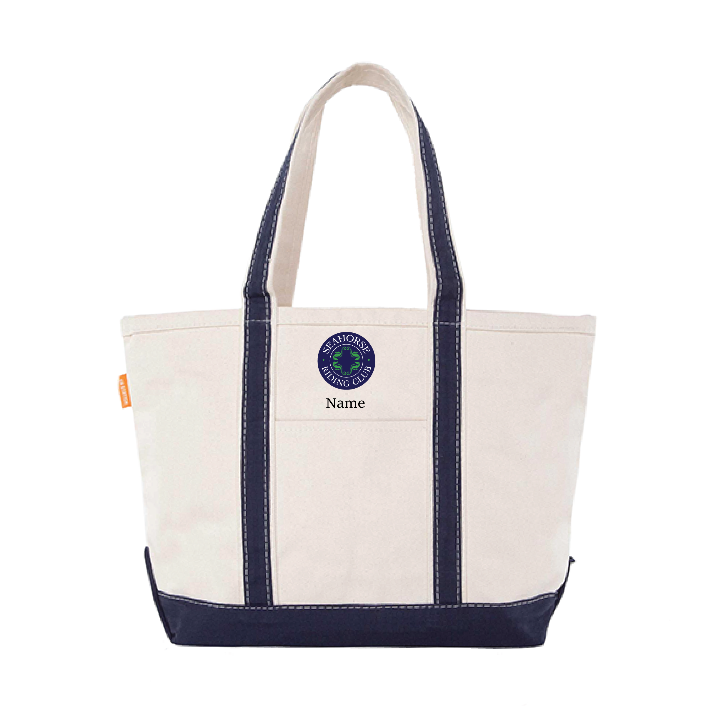 Seahorse Riding Club CB Station Medium Canvas Tote