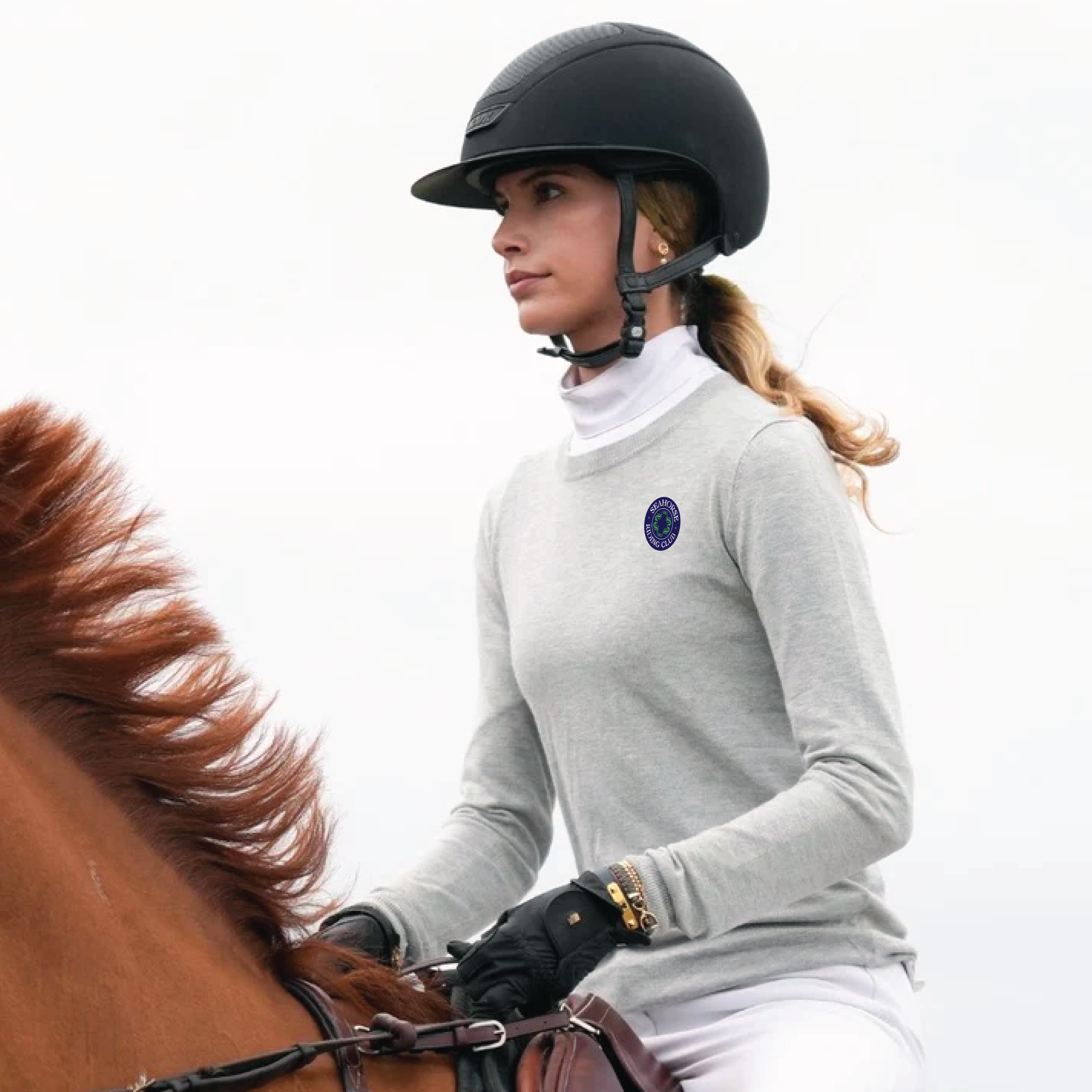 Seahorse Riding Club Women's TKEQ Essential Crewneck Sweater