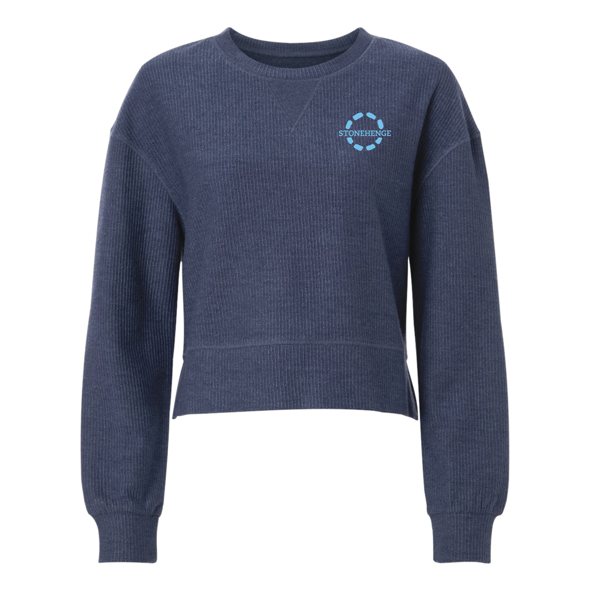 Stonehenge Stables Women's Boxercraft Rib Knit Corded Boxy Crewneck Sweatshirt