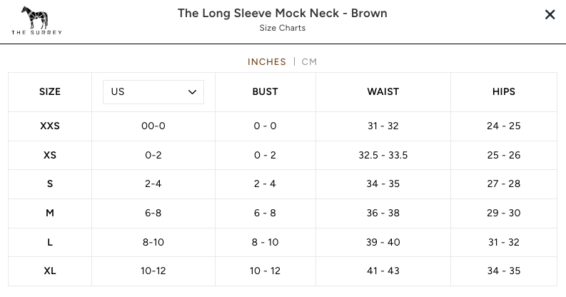 Chestnut Hill The Surrey Long Sleeve Mock Neck