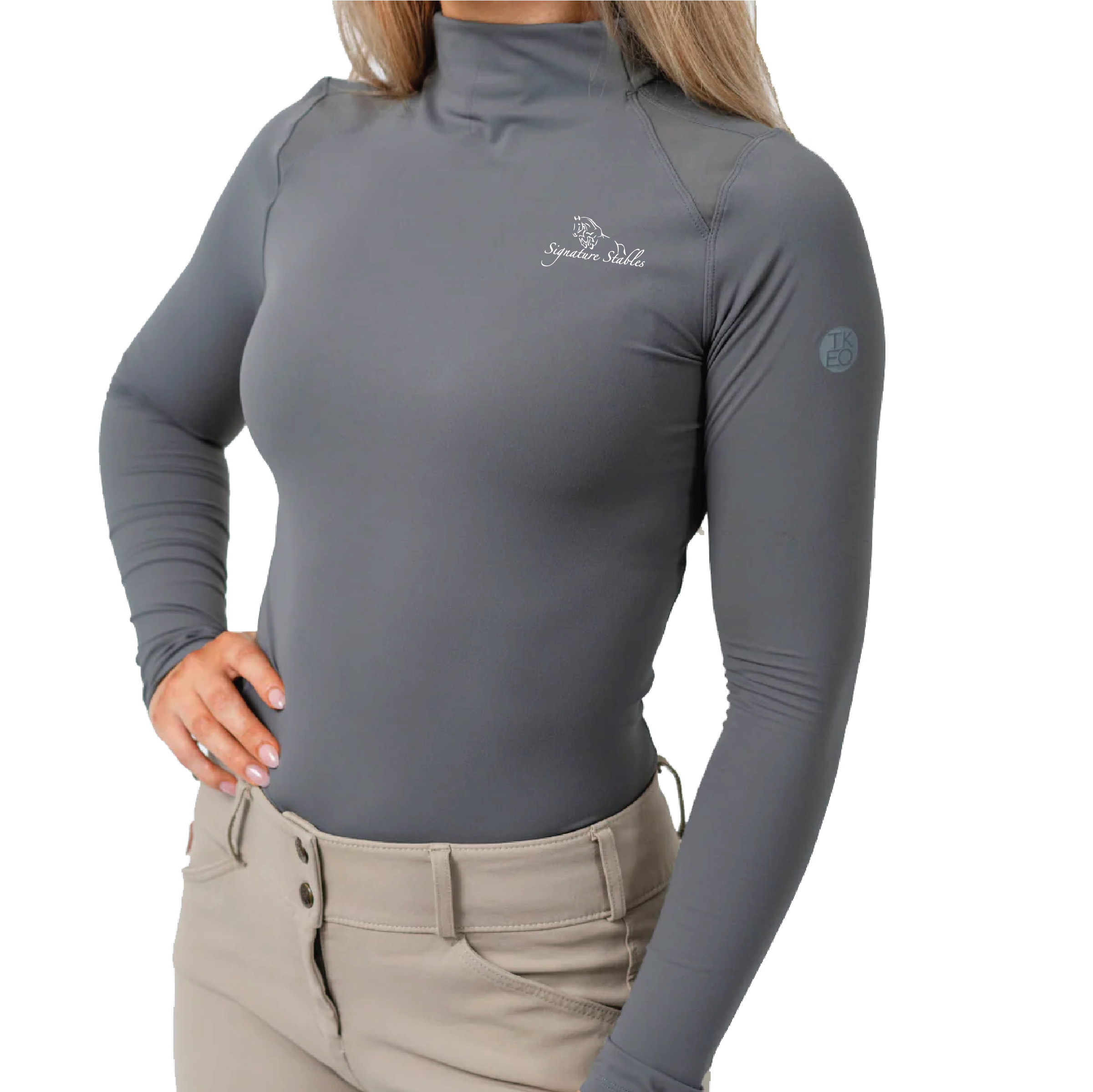 Signature Stables Women's TKEQ 'Chloe' High Collar Technical Top