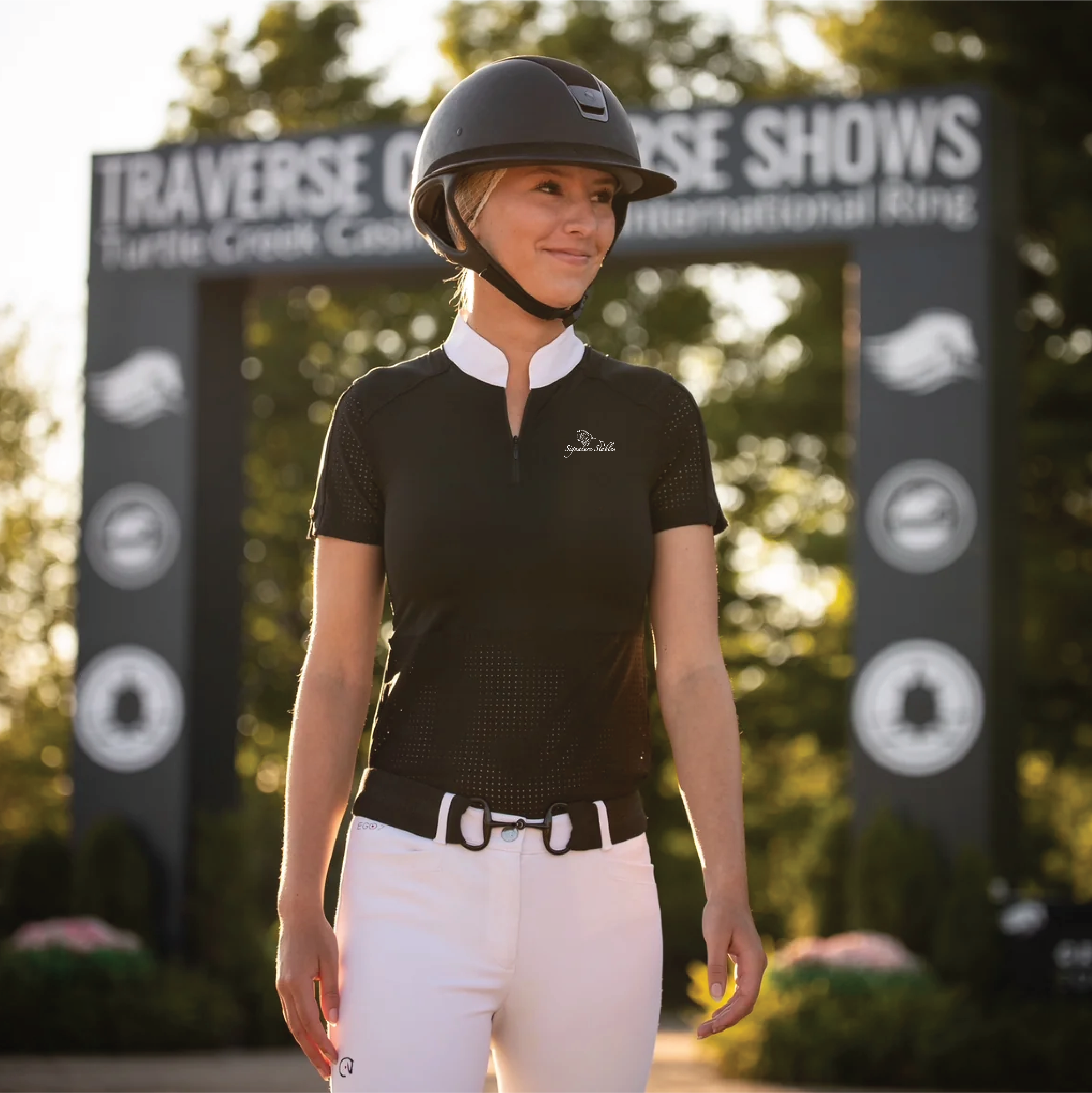 Signature Stables Euphoric Equestrian Grace Short Sleeve Competition Shirt
