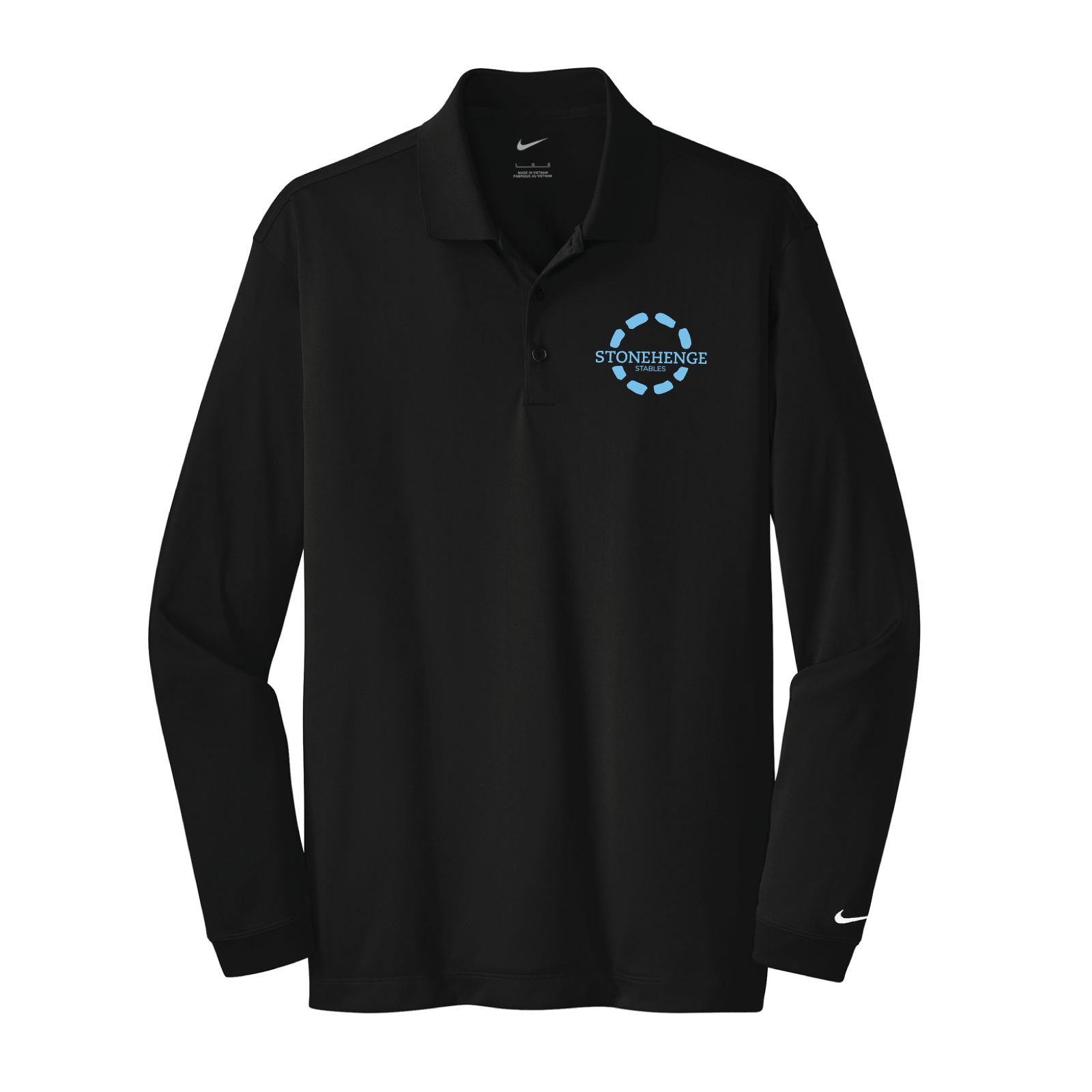 Stonehenge Stables Men's Nike Long Sleeve Stretch Dri-FIT Polo