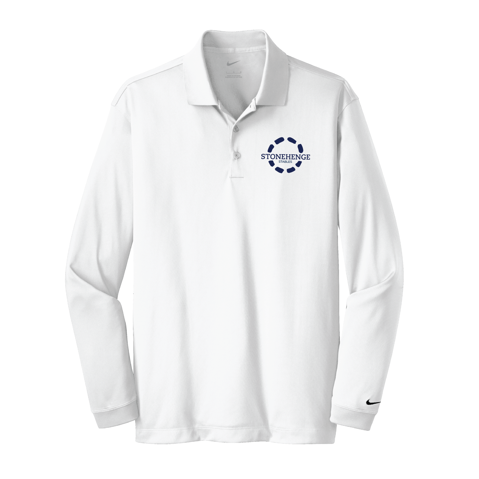 Stonehenge Stables Men's Nike Long Sleeve Stretch Dri-FIT Polo
