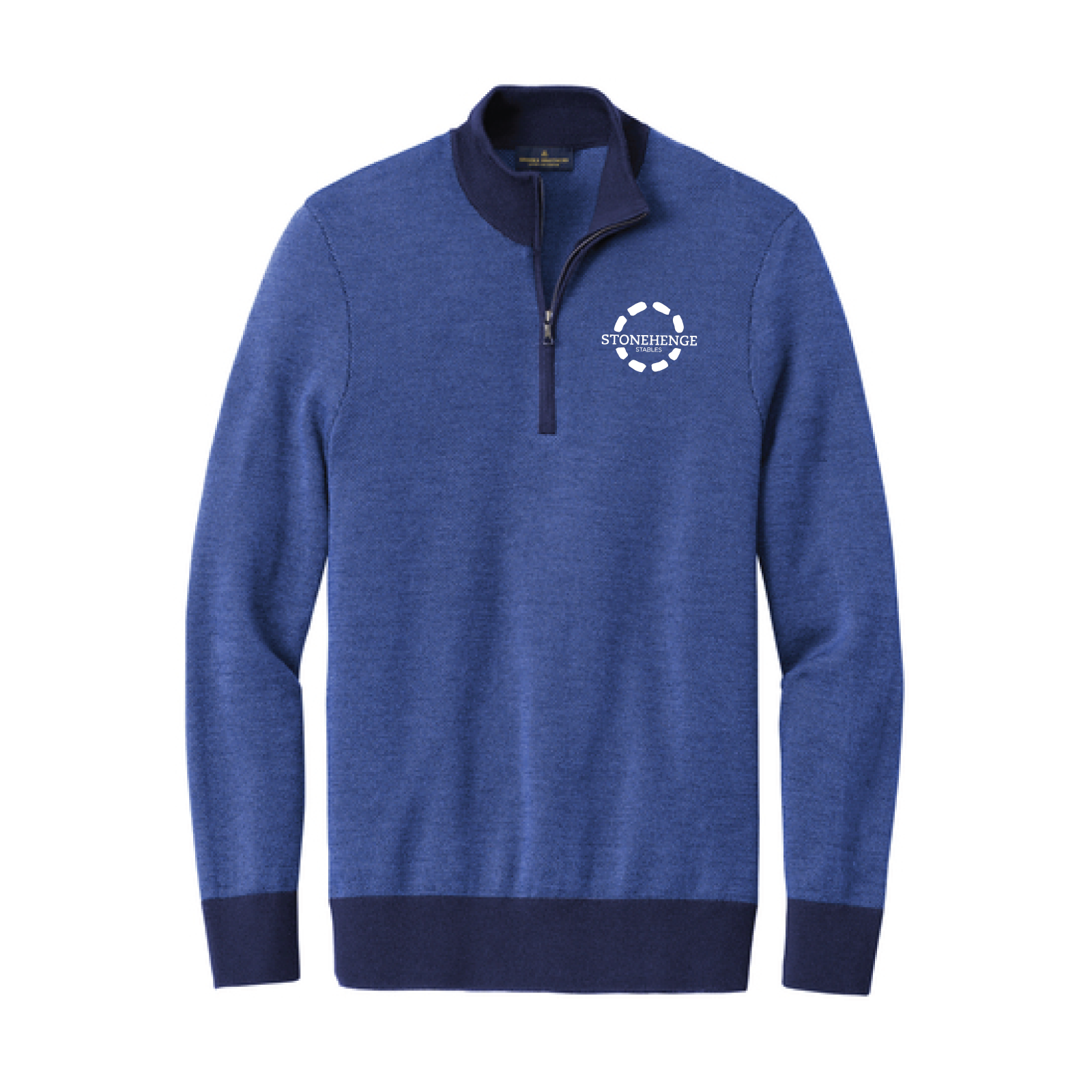 Stonehenge Stables Brooks Brothers® Washable Merino Birdseye 1/4-Zip Sweater