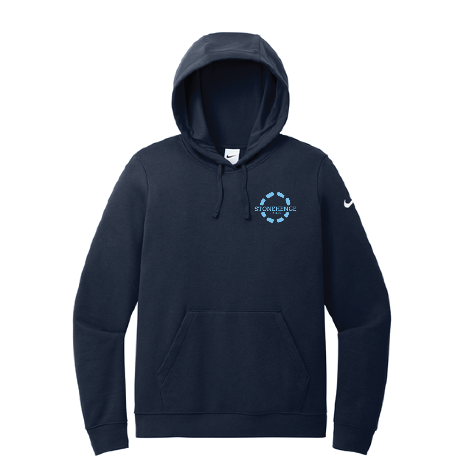 Stonehenge Stables Women's Nike Club Fleece Sleeve Swoosh Pullover Hooded Sweatshirt