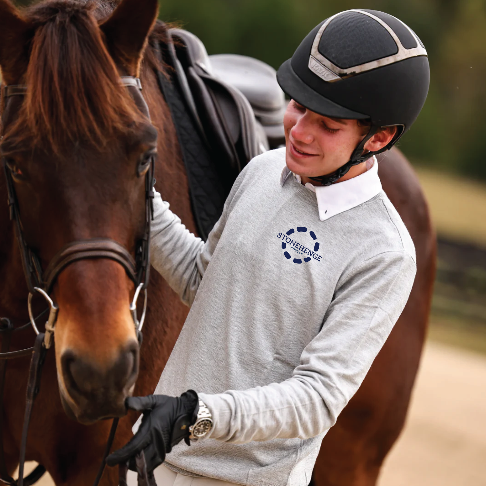 Stonehenge Stables Men's TKEQ Essential Boyfriend Sweater