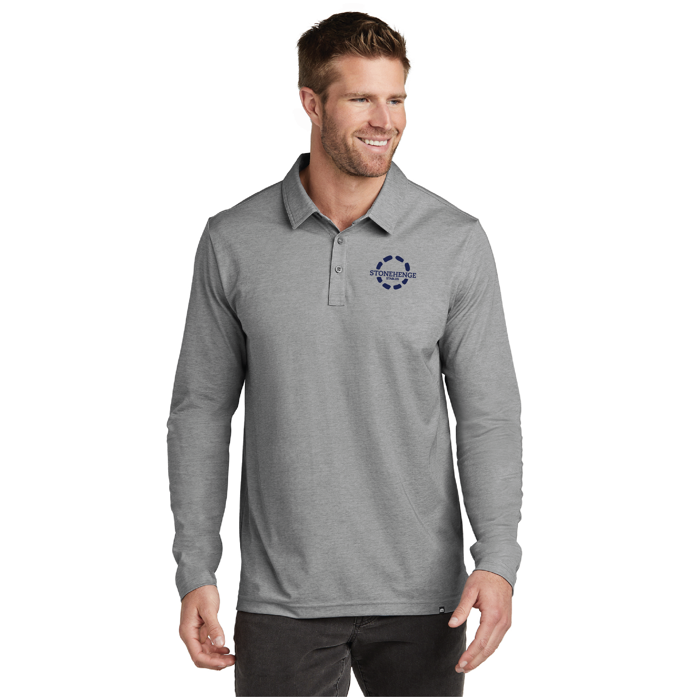 Stonehenge Stables TravisMathew Oceanside Long Sleeve Polo