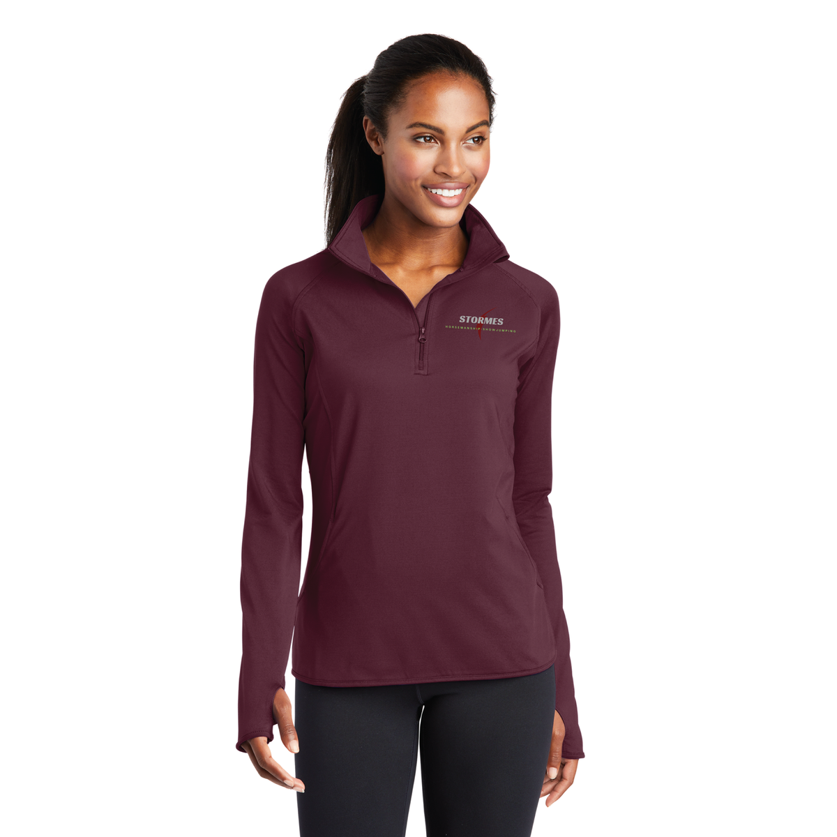 Stormes Showjumping Women's Sport-Tek Sport-Wick Stretch 1/4 Zip Pullover