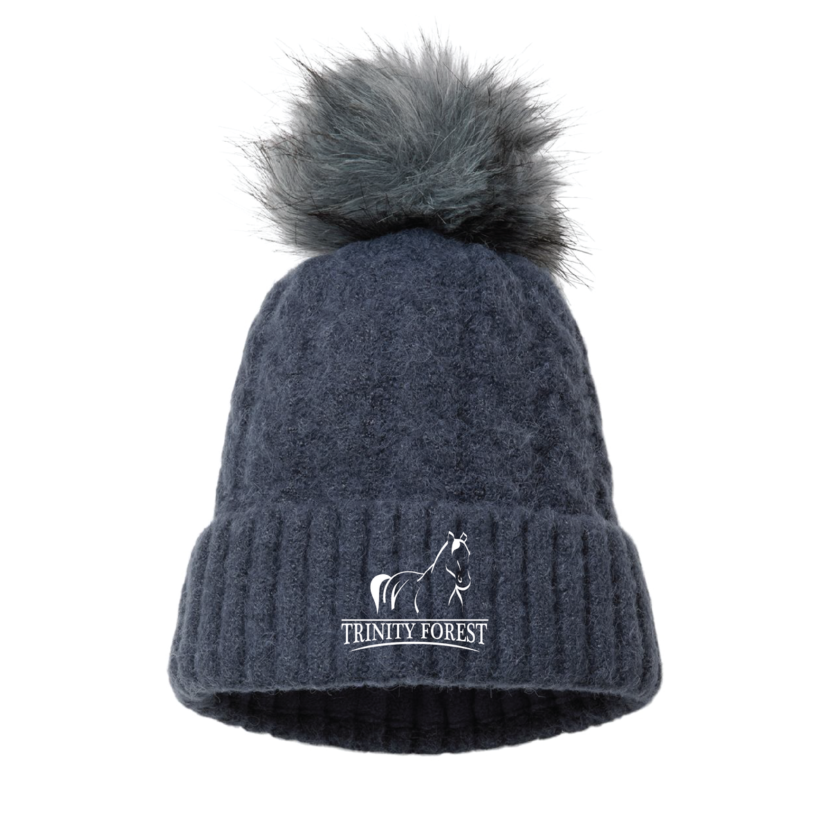 Trinity Forest Stables Columbia Winter Blur II Pom Beanie