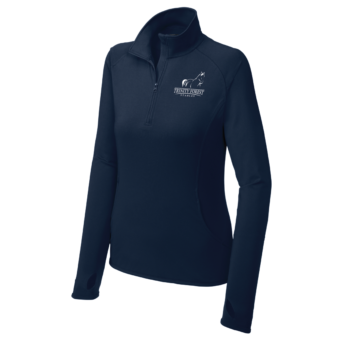 Trinity Forest Stables Women's Sport-Tek Sport-Wick Stretch 1/4 Zip Pullover